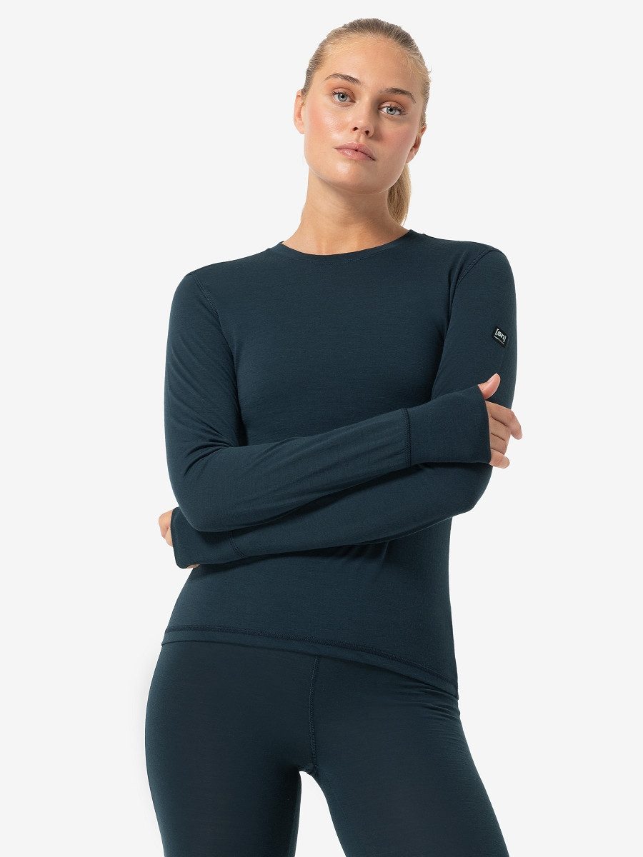 SUPER.NATURAL Funktionsshirt Merino Longsleeve W TUNDRA175 LS funktioneller Merino-Materialmix