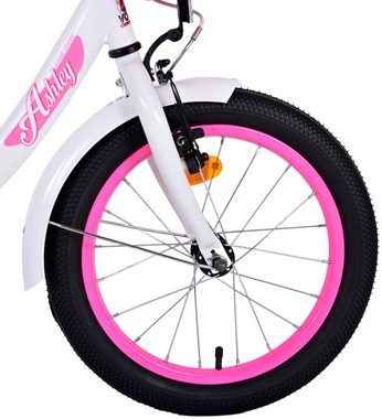 Volare Kinderfahrrad Kinderfahrrad Ashley Fahrrad für Mädchen 16 Zoll Kinderrad in Weiß