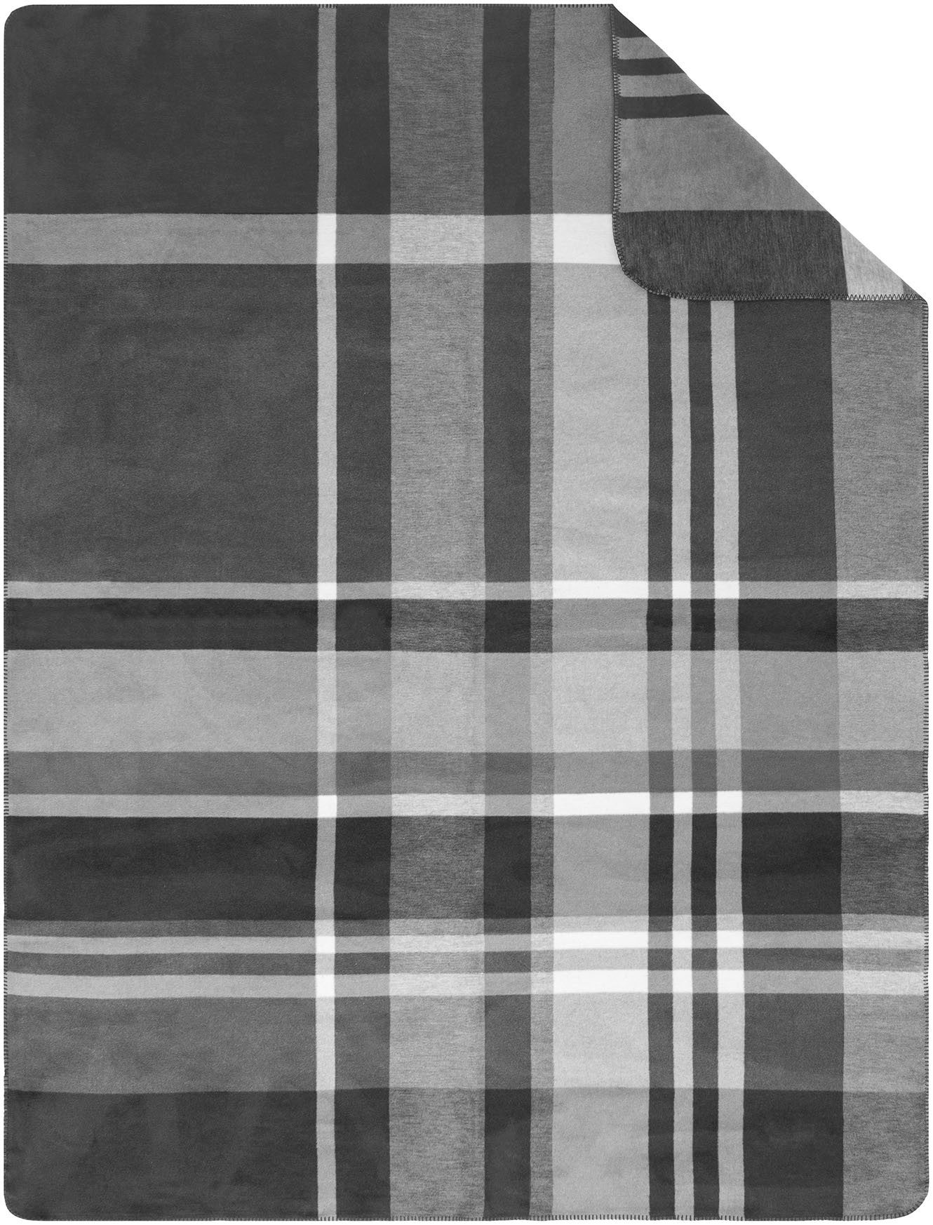 Wohndecke Wohndecke Falkland, IBENA, mit zeitlosem Karo-Design