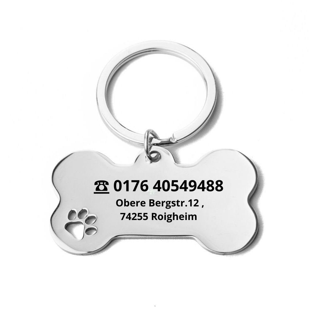 Tierluxe Dog Tag Anhänger Hundemarke (Personalisierte, Schlüsselanhänger), günstig online kaufen