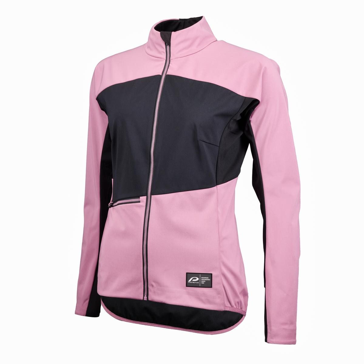 Protective Softshelljacke Softshelljacke Damen P-Beat Street 4.0 W - mauve, 40 auch in großen Größen erhältlich, Frontreißverschluss mit Kinnschutz
