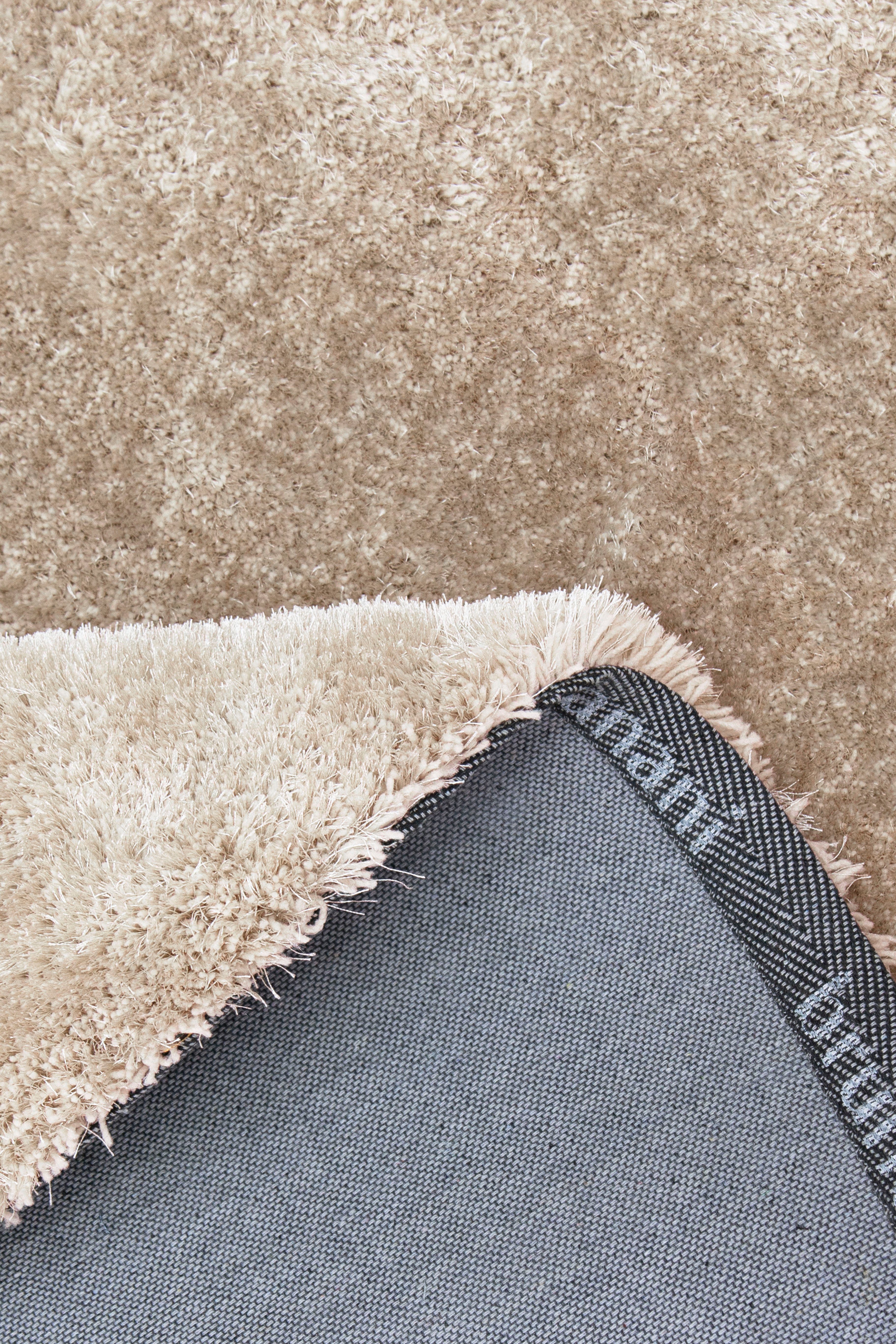 Bruno Banani Hochflor-Bettumrandung Dana Teppich, Kundenliebling, Höhe 30 mm, (3-tlg), unifarben, Mikrofaser, pflegeleicht, Bettvorleger, Schlafzimmer – Bild 5 von 5