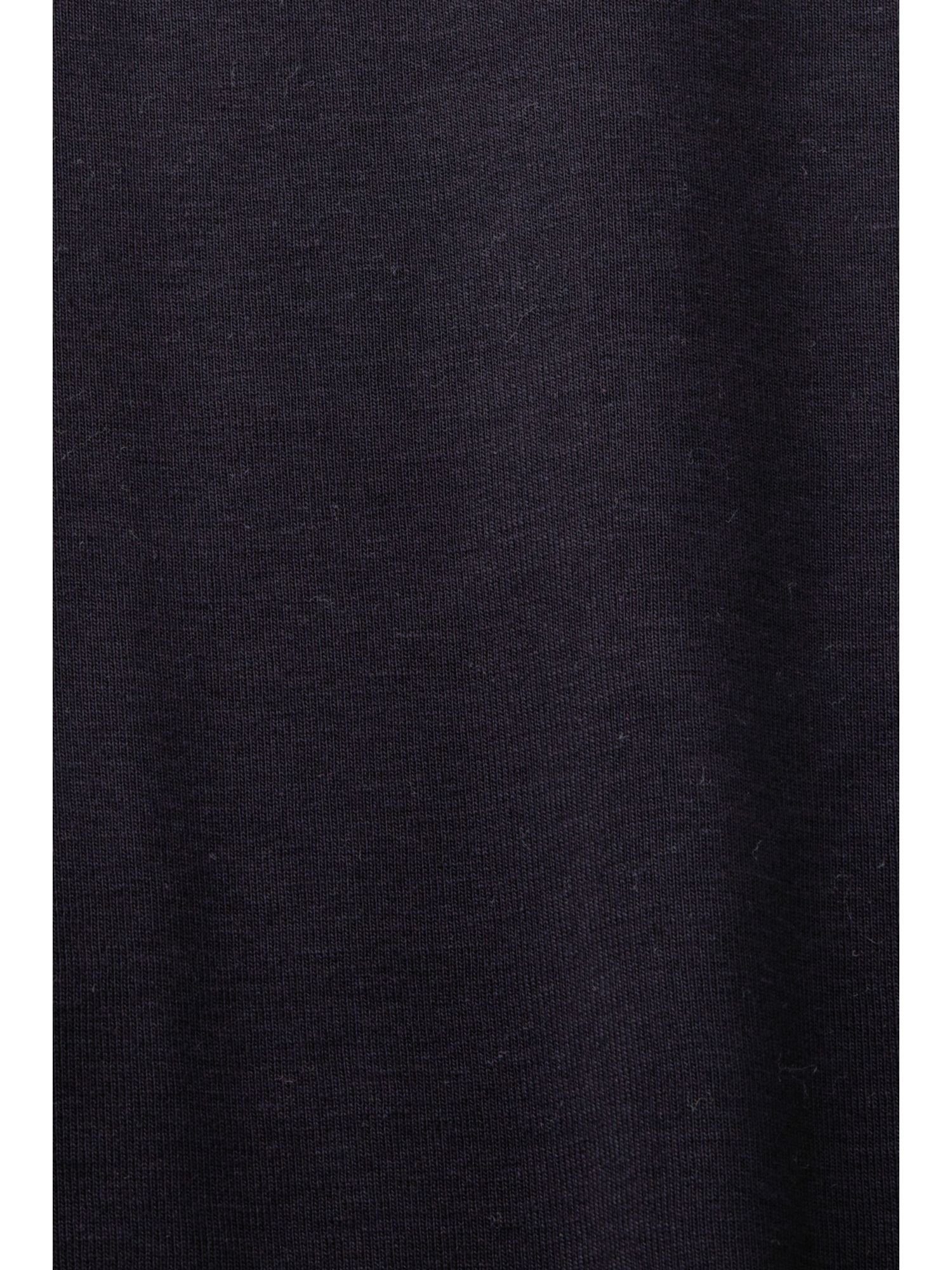 Esprit Langarmshirt Jersey-Longsleeve BLACK (1-tlg) aus Bio-Baumwolle