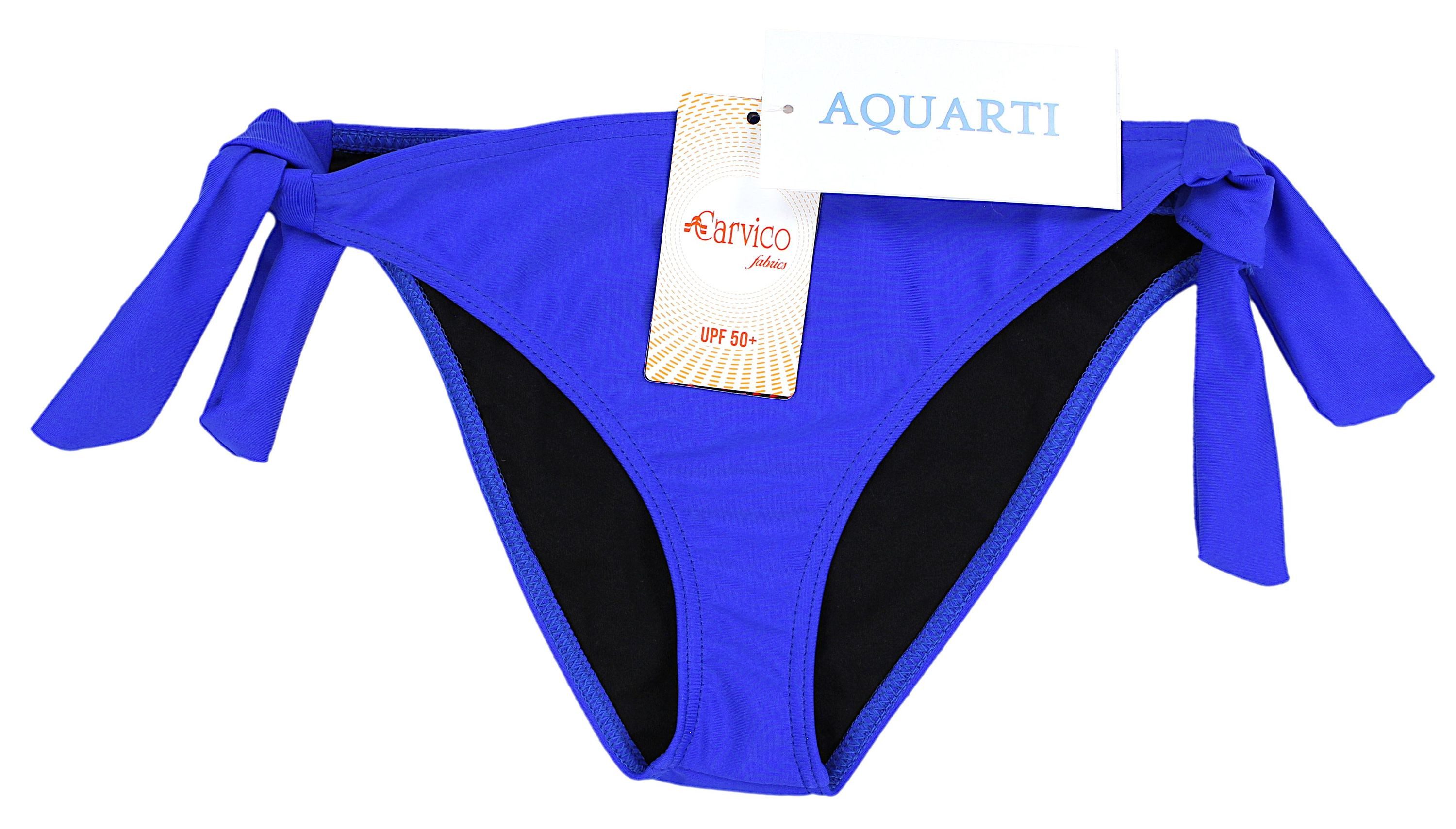 Aquarti Bikini-Hose Damen Bikinihose seitlich zum Binden Hüftslip in schönen Unifarben – Bild 5 von 5