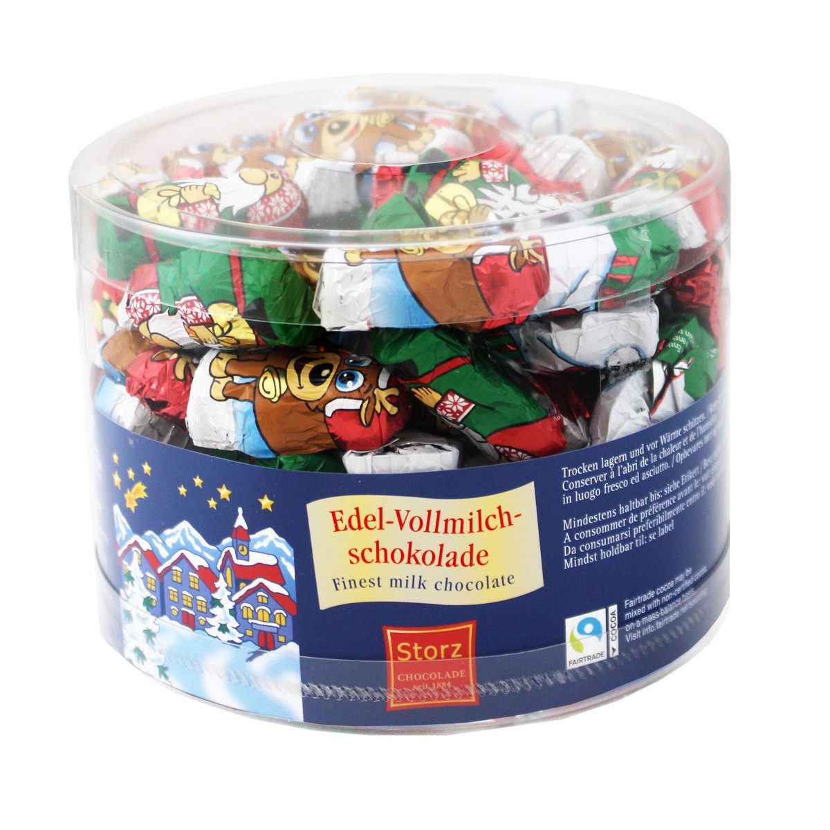 Storz Schokolade, Storz Weihnachts Minis aus Edel Vollmilchschokolade 100 Stück 625g