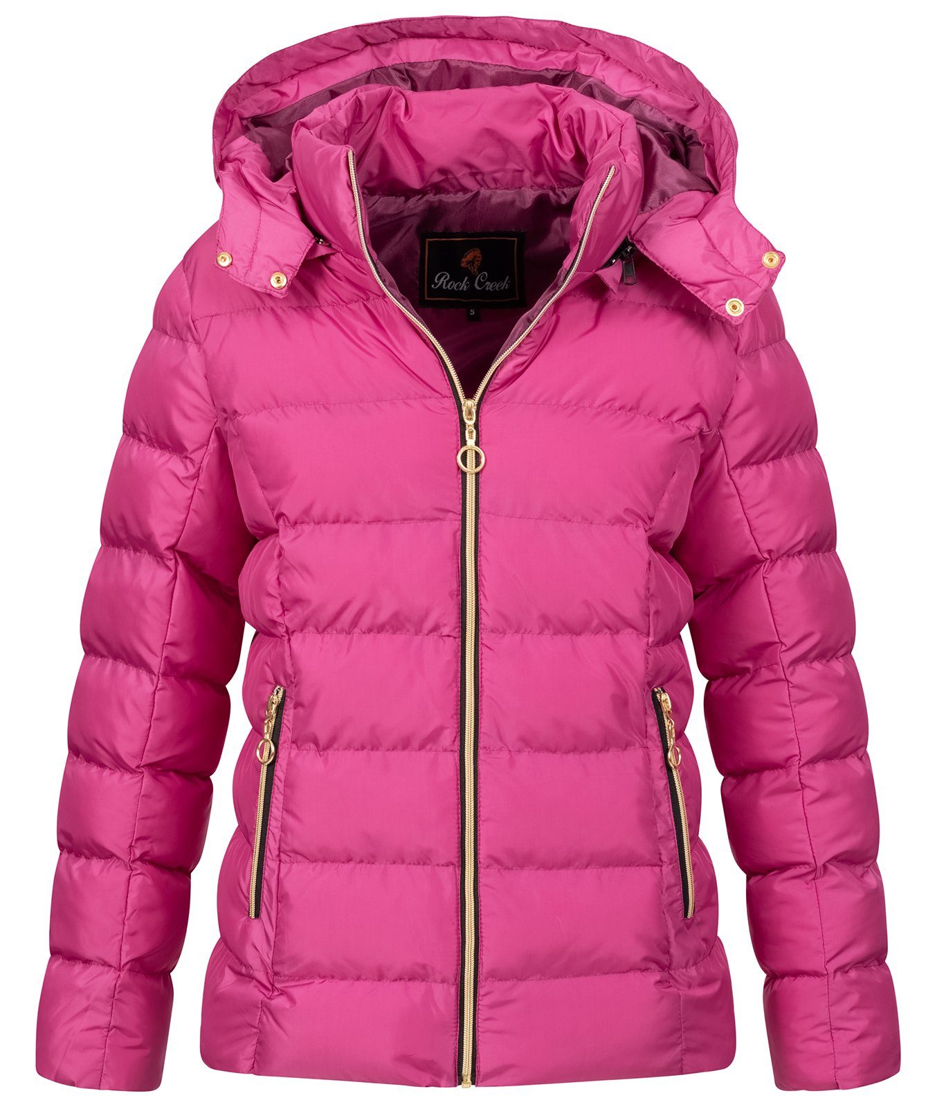 Rock Creek Steppjacke Damen Steppjacke mit Kapuze D-489