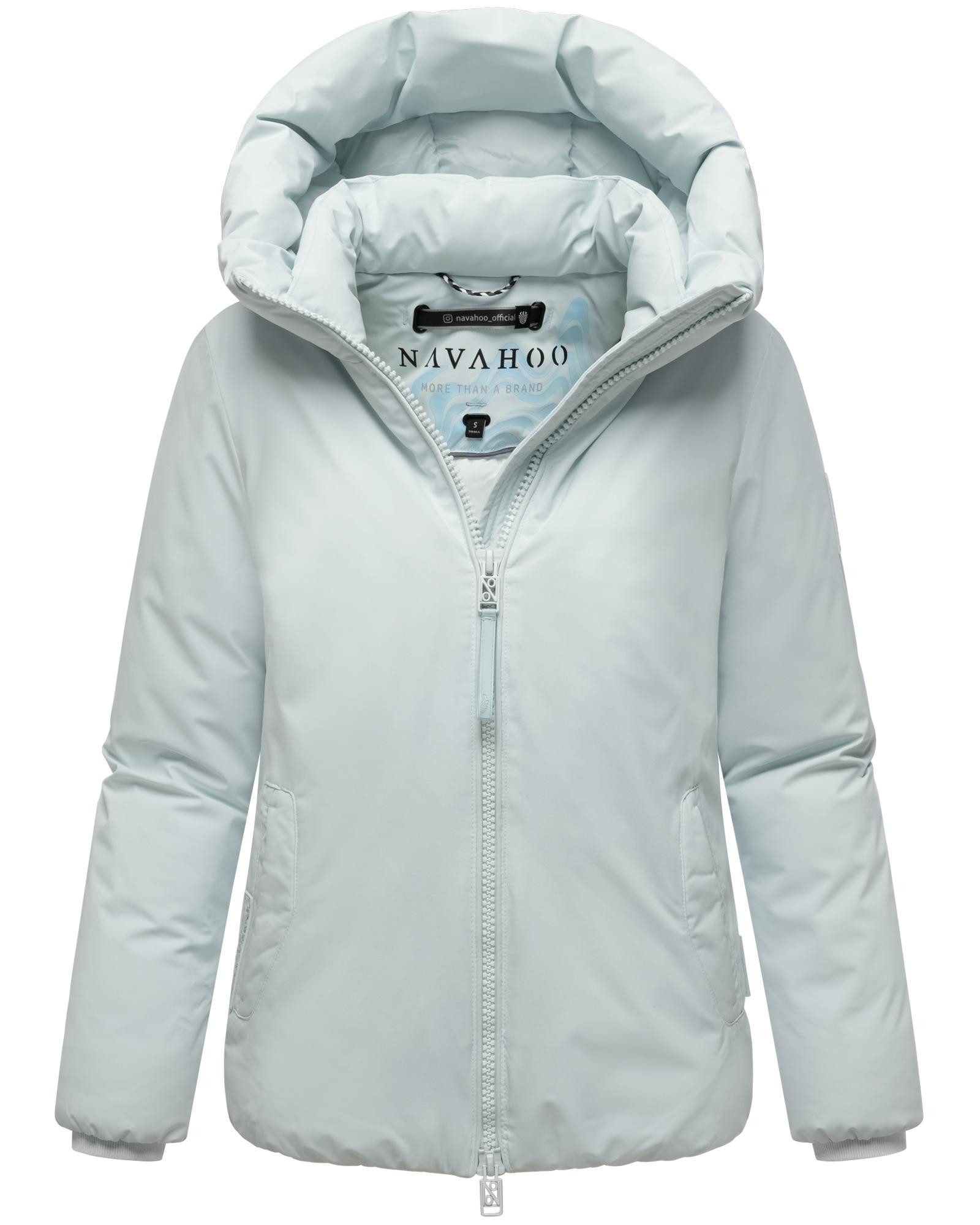 Navahoo Winterjacke Blütenlicht 14 Warme Damenjacke mit hohem Kragen