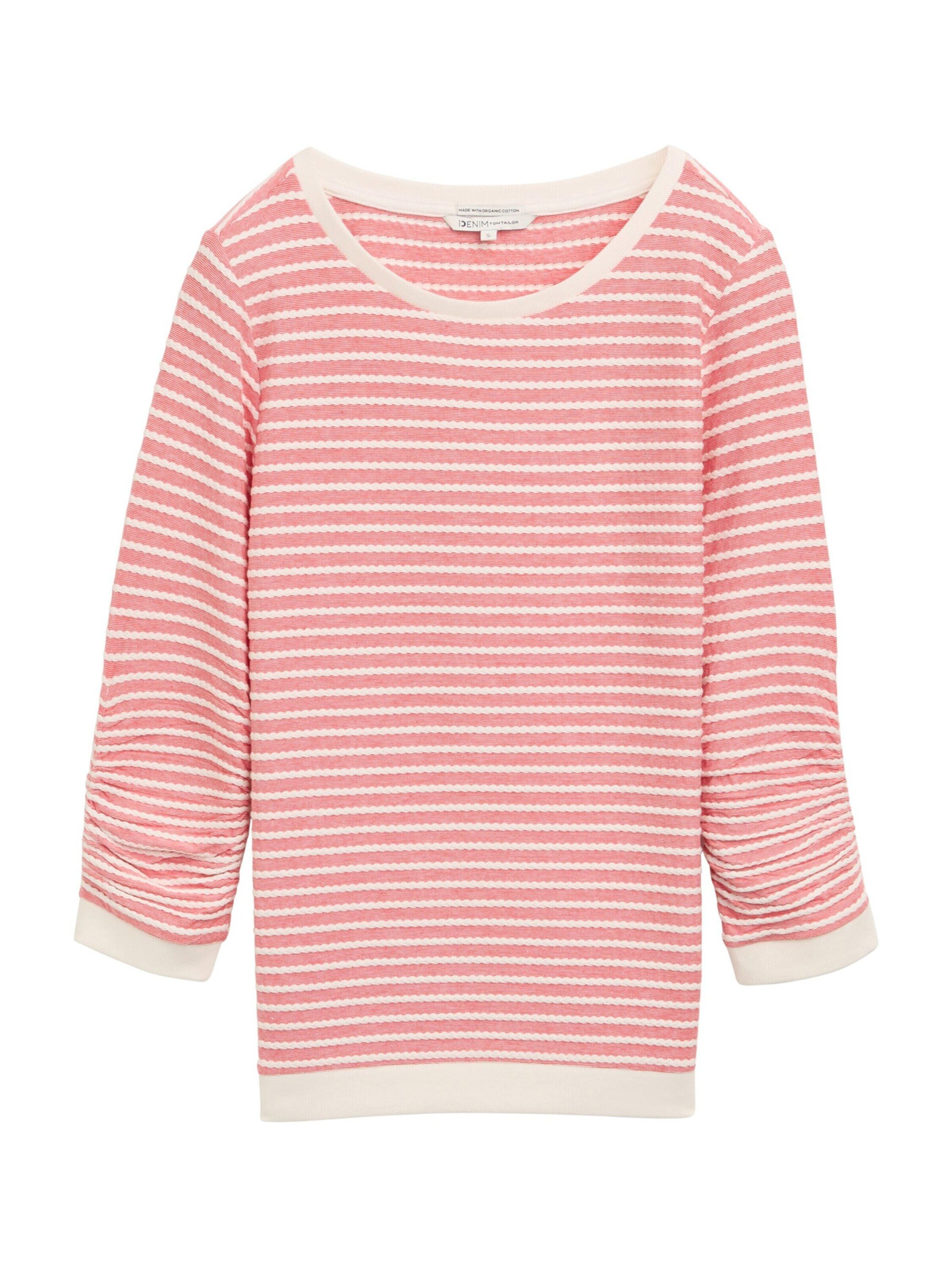 TOM TAILOR Denim Sweatshirt (1-tlg) Drapiert/gerafft günstig online kaufen