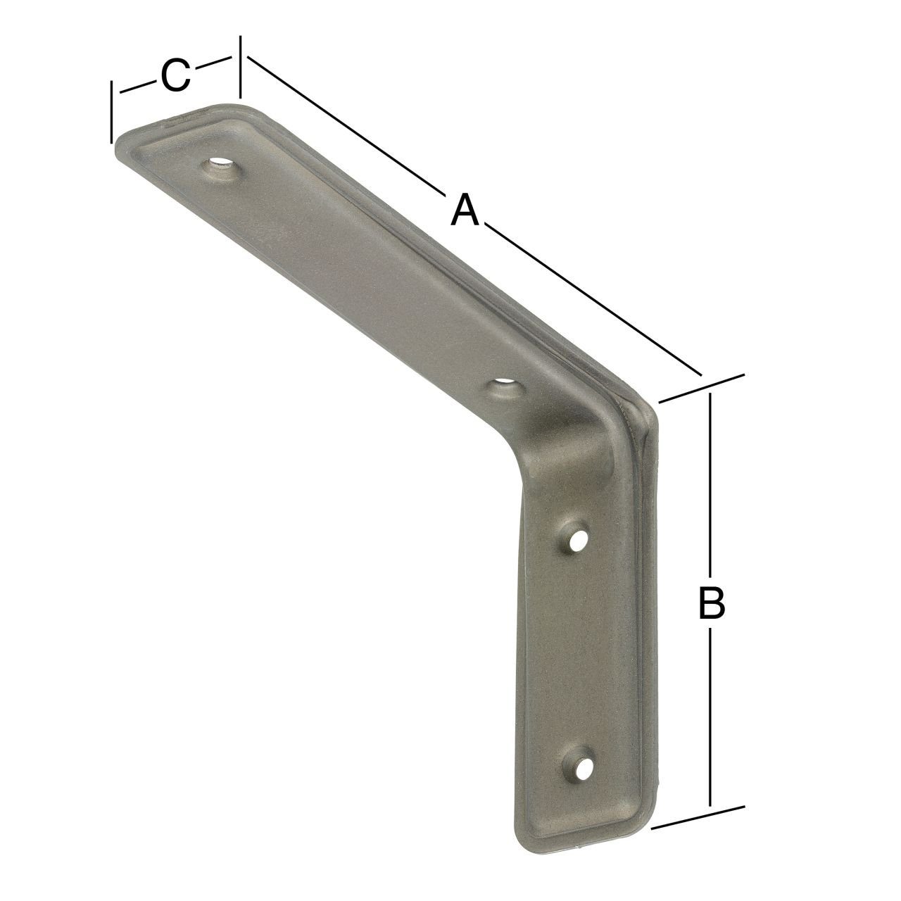 Vormann Wandregalhalter Vormann 3F-Konsolen stahlmatt 11.5 günstig online kaufen