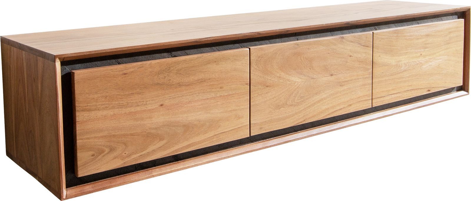 DELIFE Lowboard Stonegrace, Akazie Natur 145 günstig online kaufen