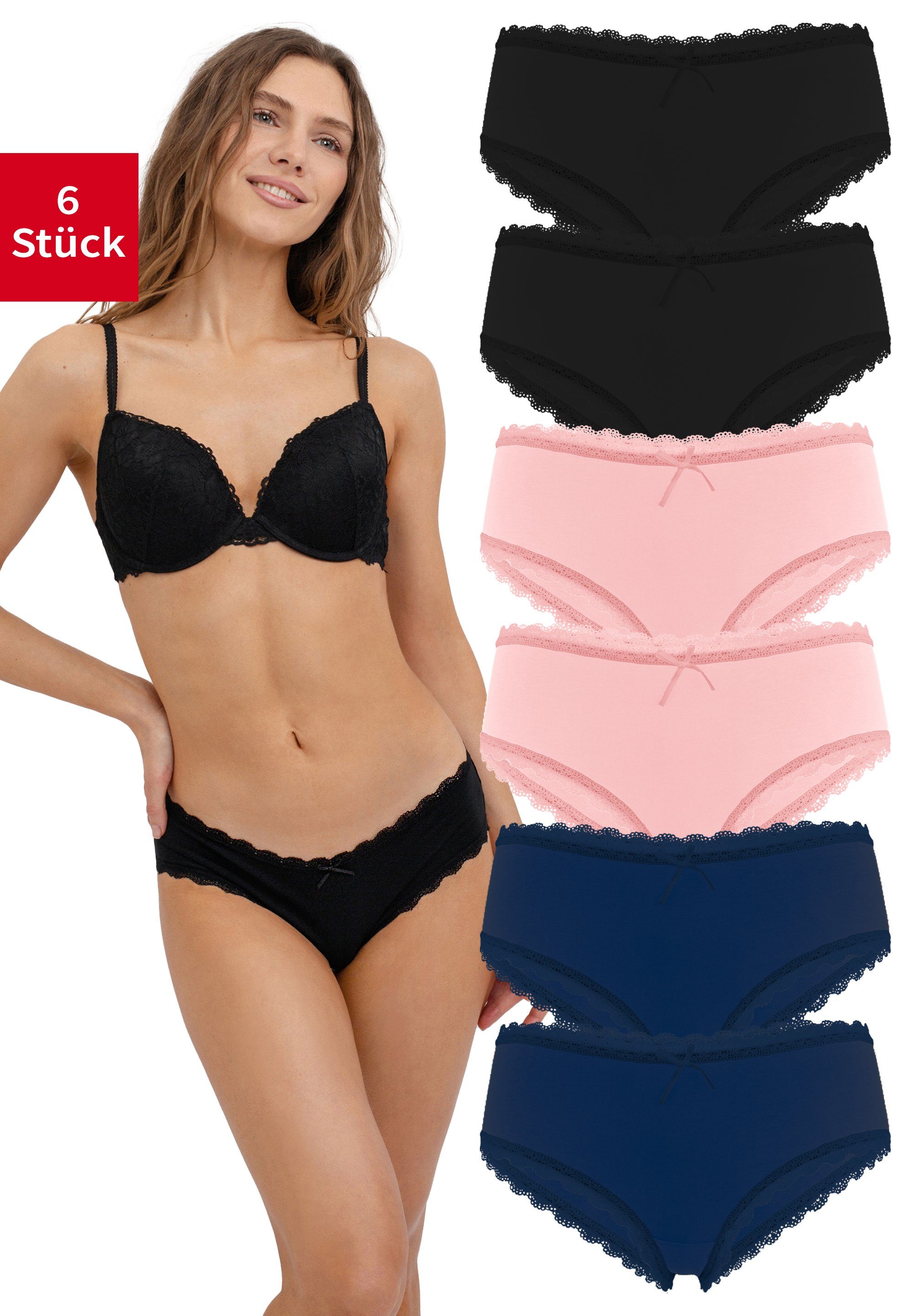 Schwarz/Dunkelblau/Rosa