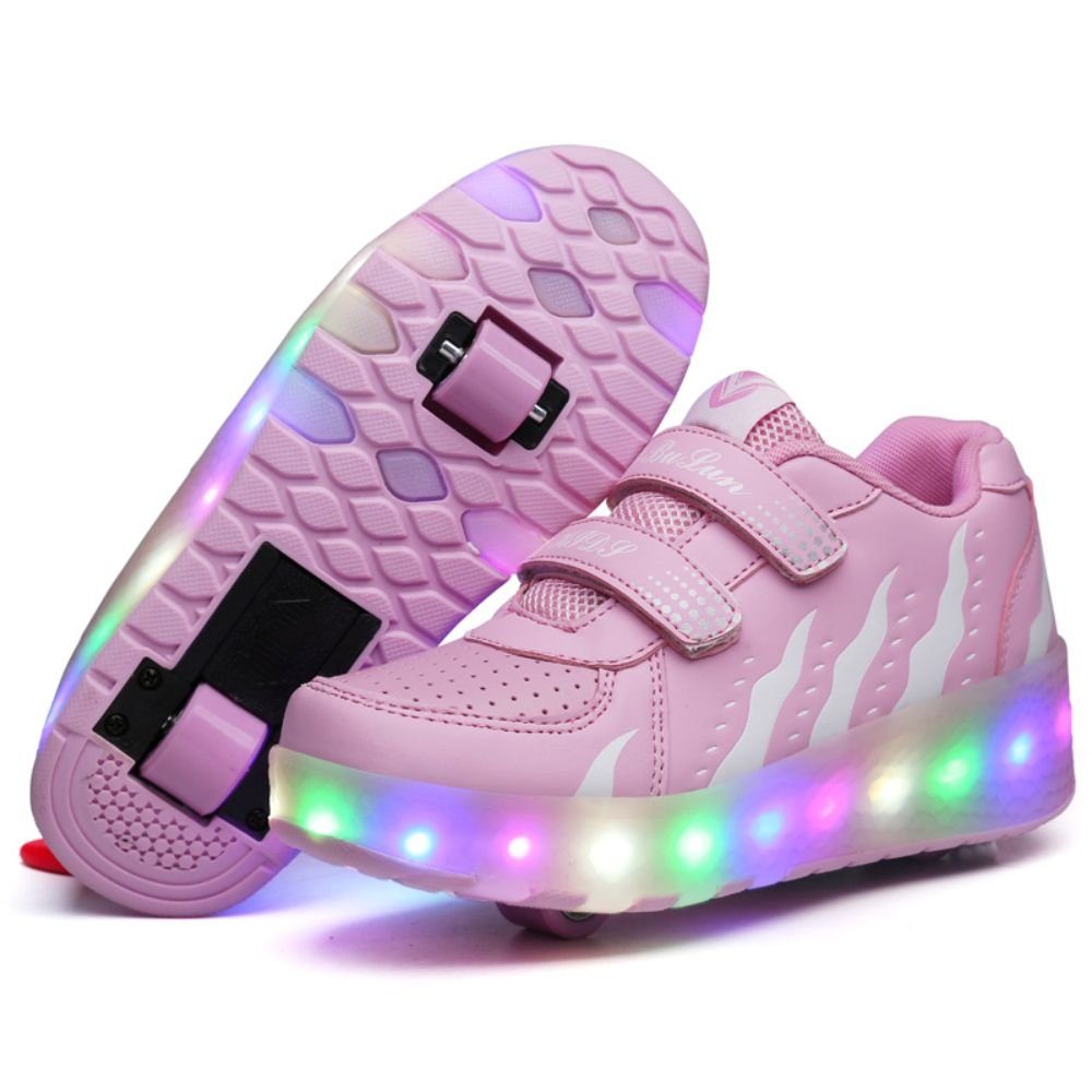 HUSK'SWARE Rollschuhe, (Rollschuhe, Wiederaufladbare LED-Rollschuhe für Kinder), Wiederaufladbare LED-Rollschuhe für Kinder