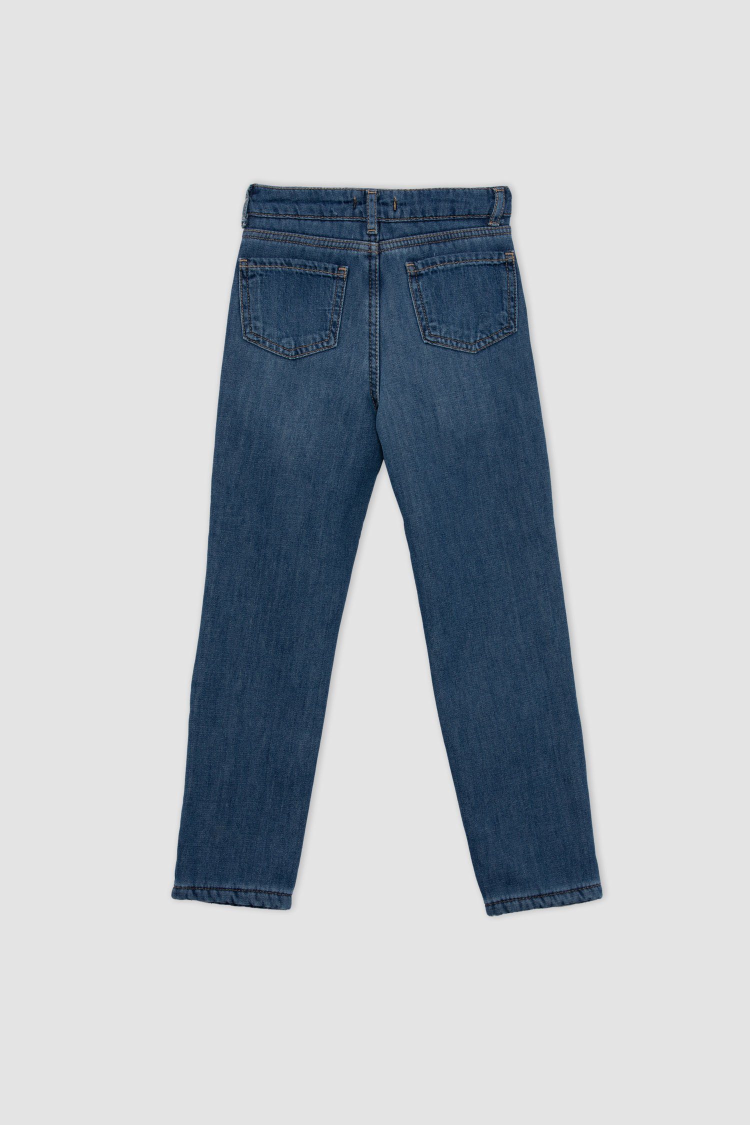 DeFacto Straight-Jeans Mädchen Straight-Jeans Mittelblau STRAIGHT FIT