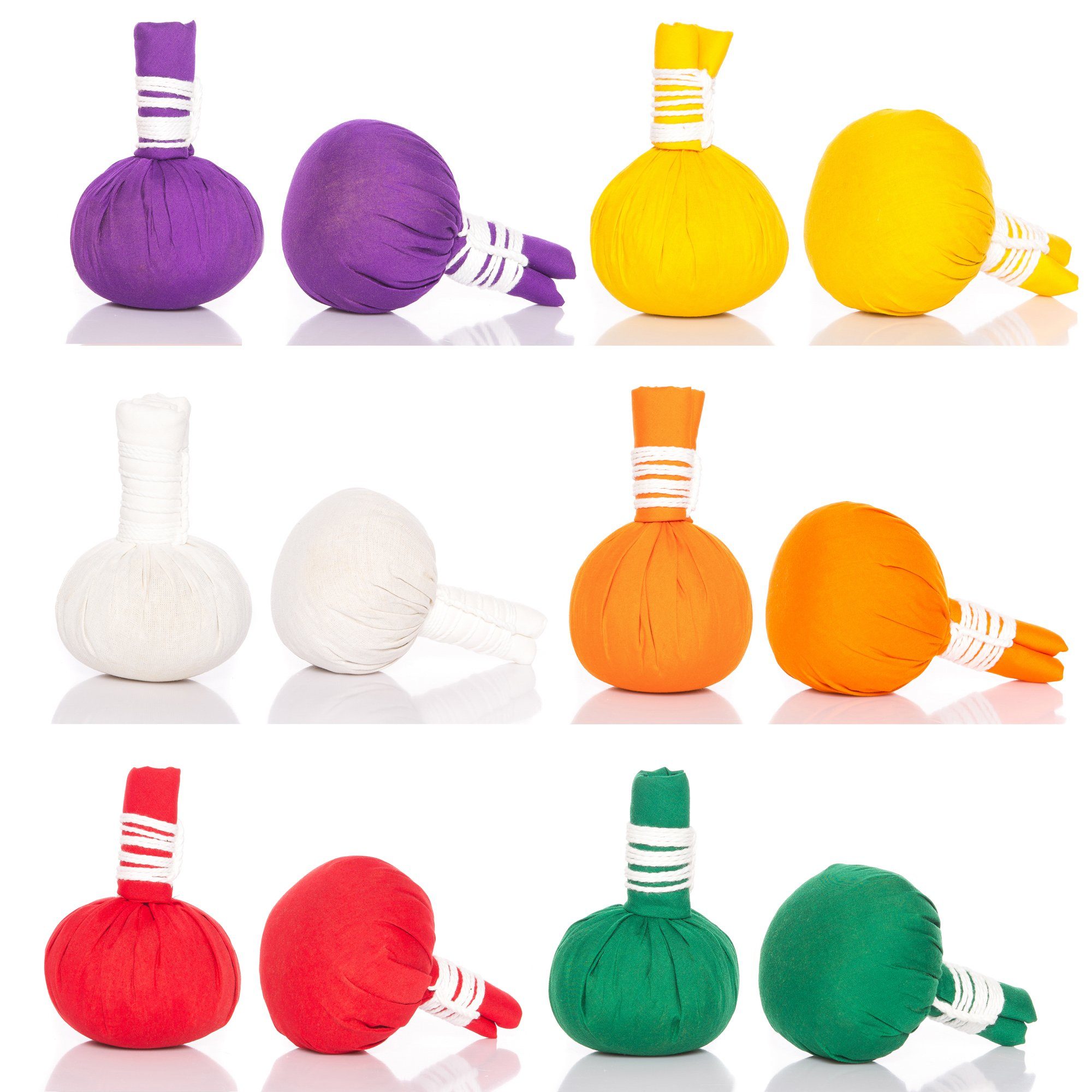 Kitama Kräuterkissen Kräuterstempel Mix Set Thai Kräuter mit verschiedenen Aromen, 12 x 150g, 12-tlg., Für Körper & Geist