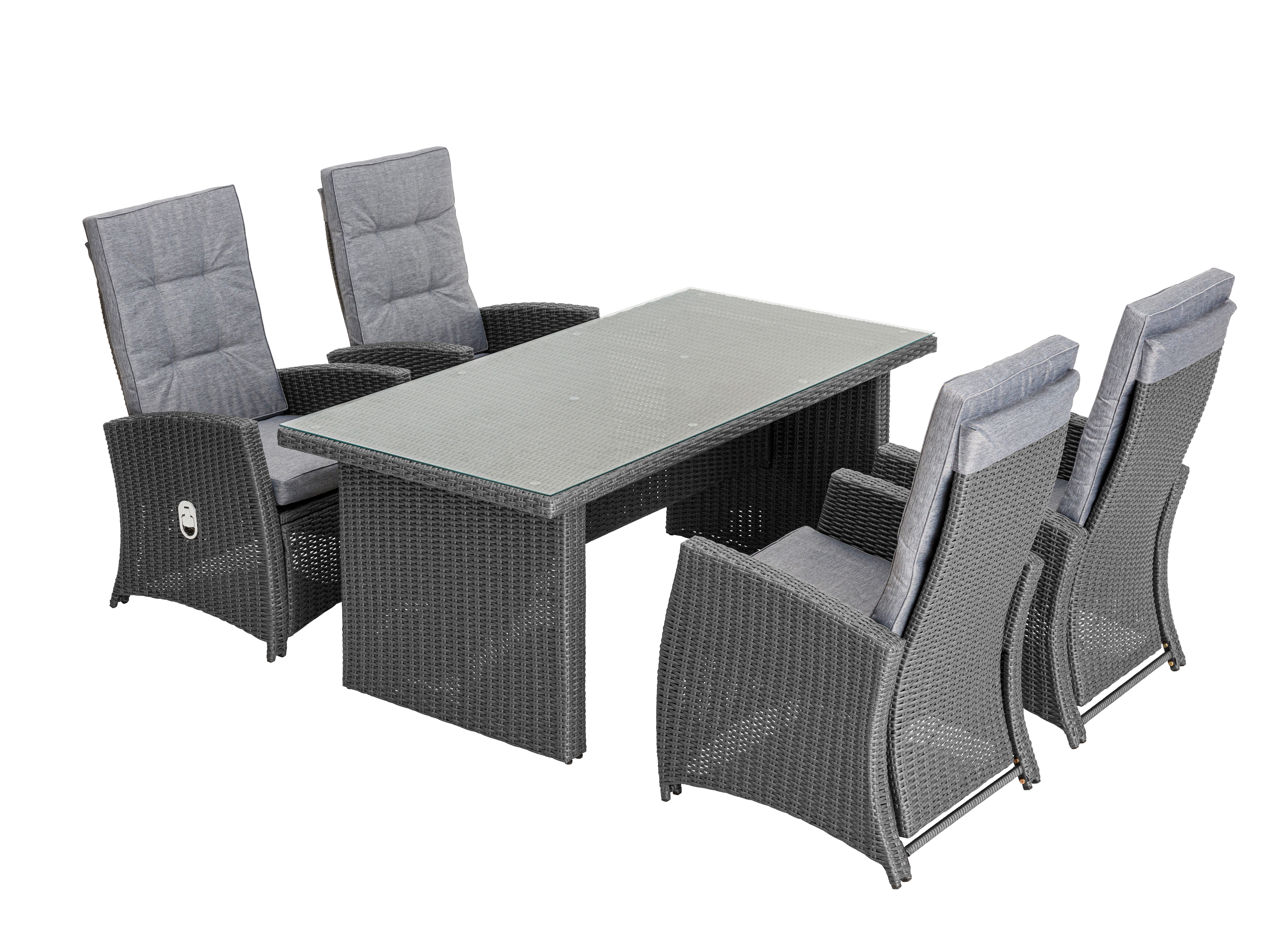 KONIFERA GartenloungeSet »New Paris«, (Set, 13tlg., 4 Sessel