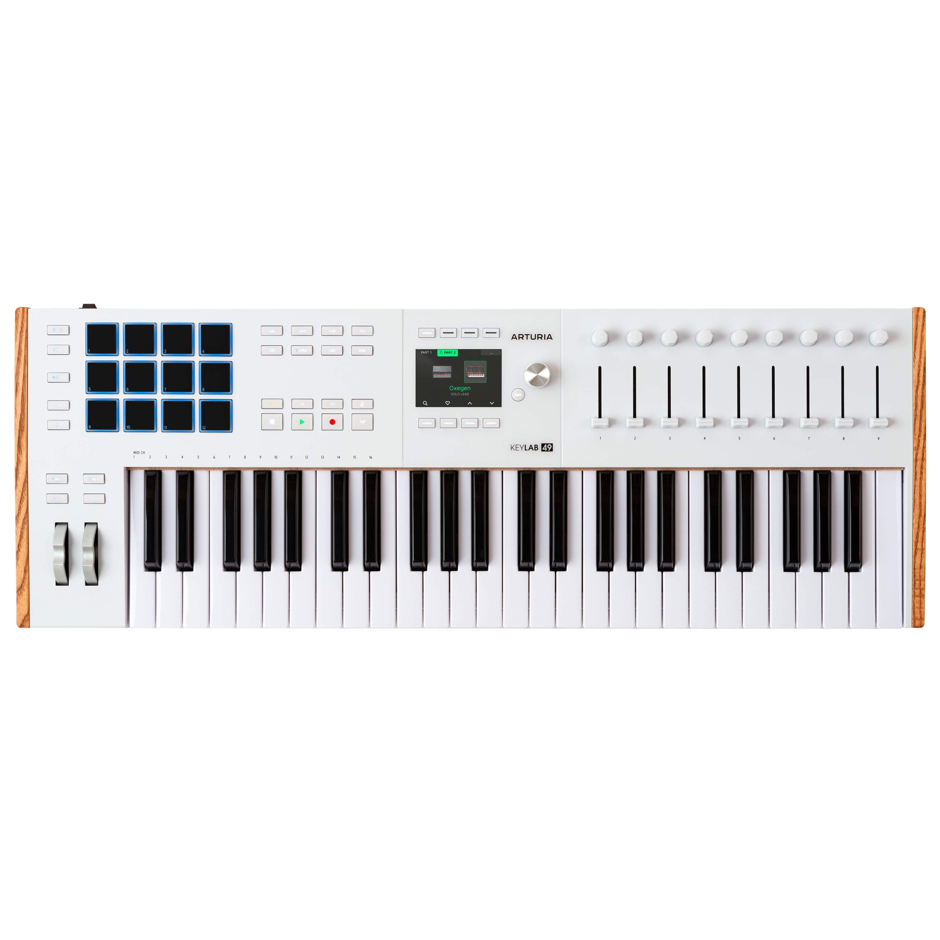 Arturia Masterkeyboard (Masterkeyboards, MIDI-Keyboard 49), KeyLab Mk3 49 White - Midi Keyboard