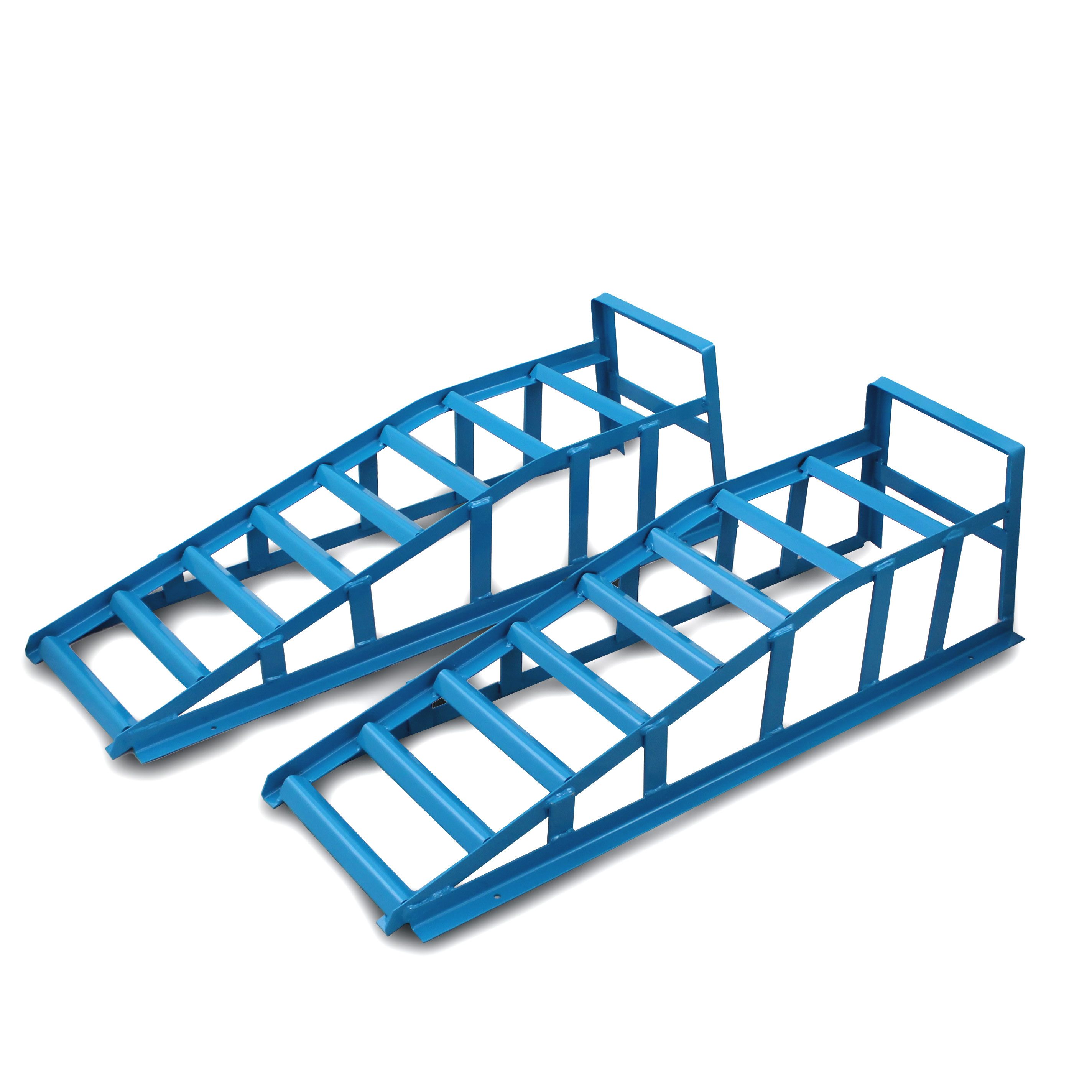 Bituxx Auffahrrampe 1 Paar 1500kg Blau (2er Set, 2-St., MS-11397), belastbar bis 1500kg je Rampe, für Reifenbreite bis 240mm