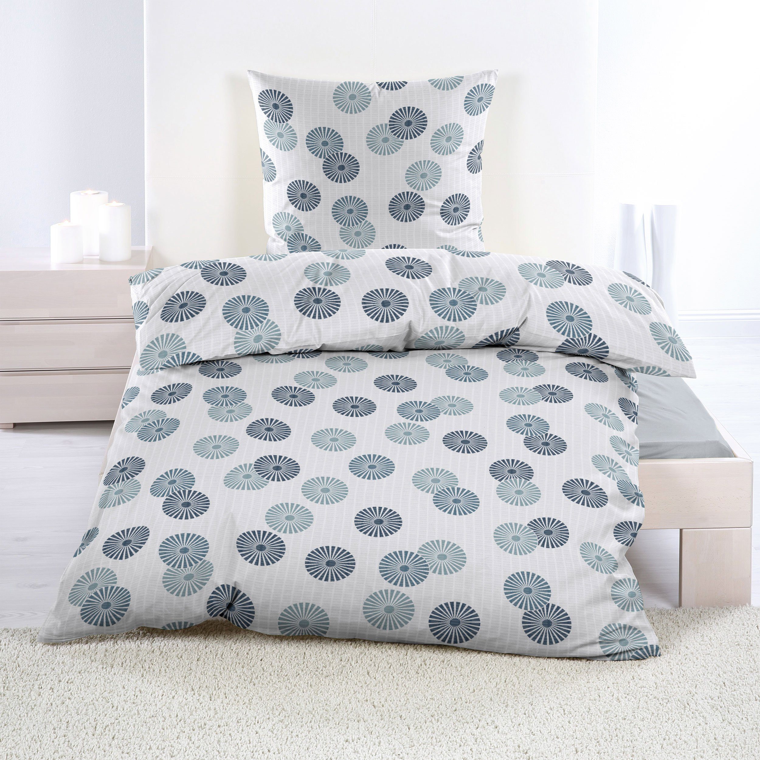 Casa Colori Bettwäsche Seersucker 135x200 Reißverschluss günstig online kaufen