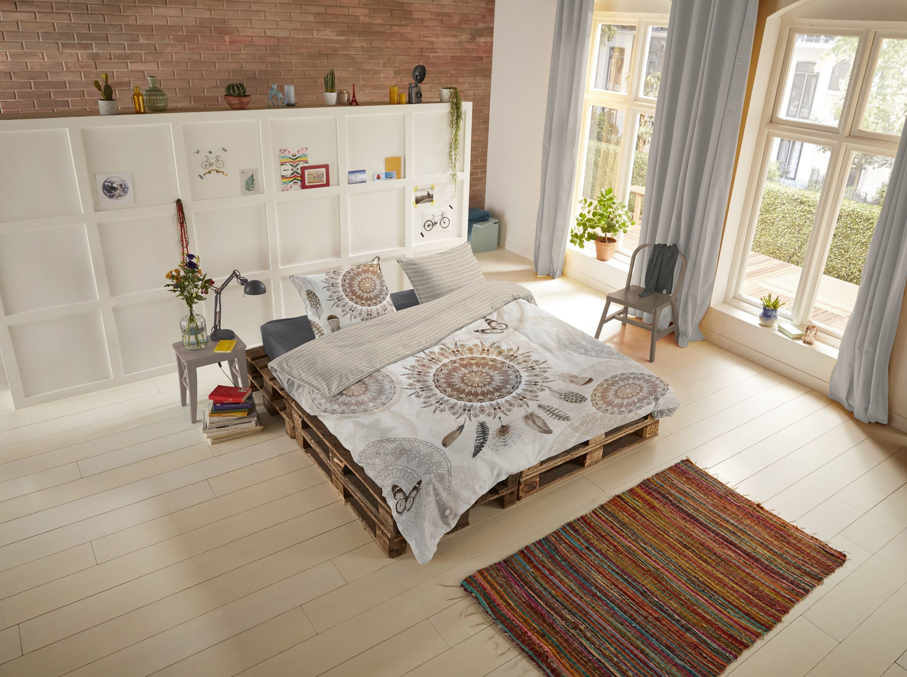 Traumschloss Bettwäsche Comfort Baumwolle, Flanell, 2 teilig, weiß mit vers günstig online kaufen