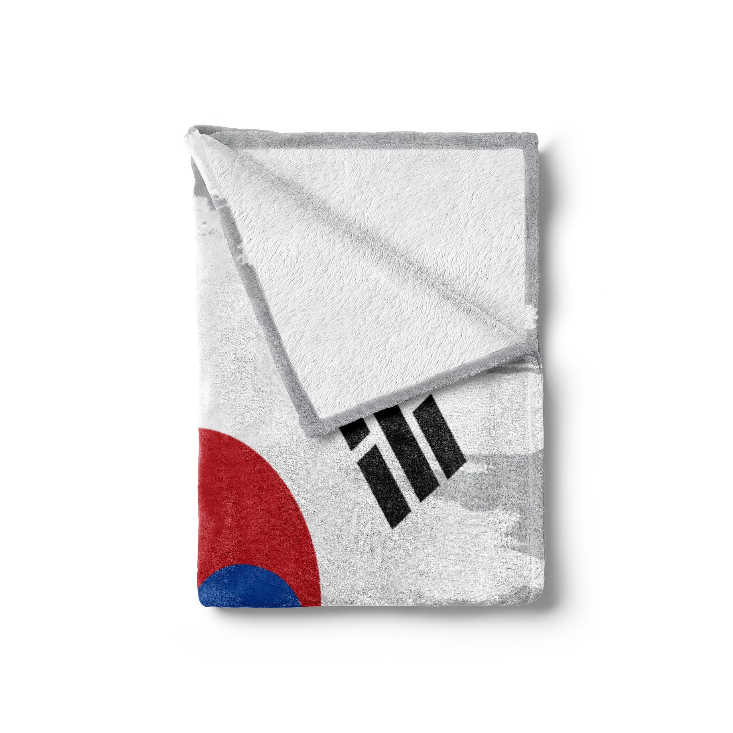 Abakuhaus, Pinsel Flag und Innen- Außenbereich, Farbe Plüsch Grunge Gemütlicher Korean den für Wohndecke