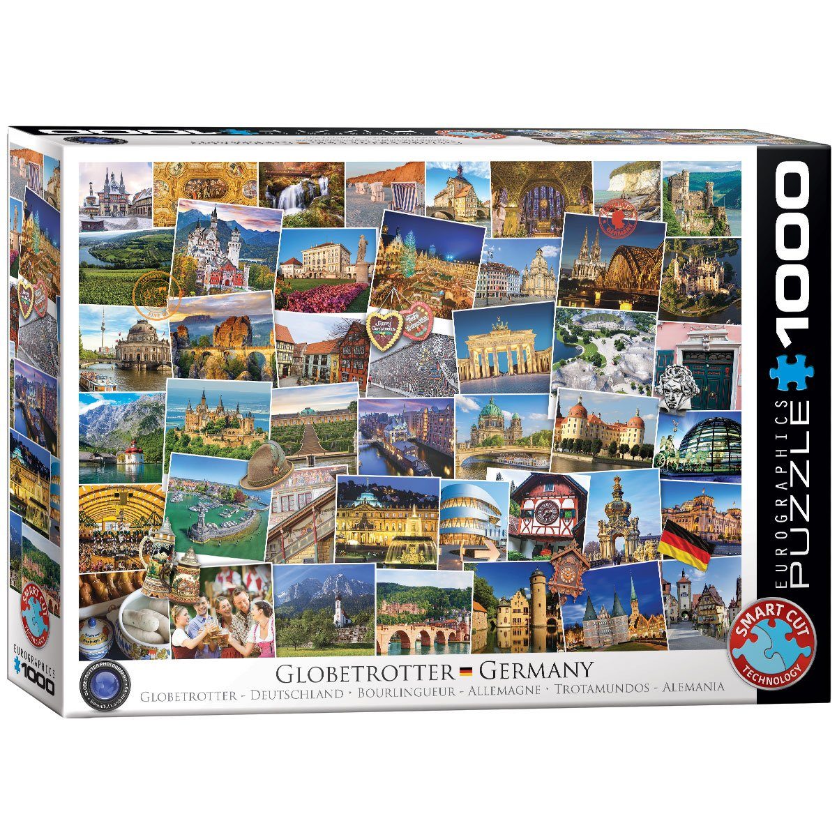 EUROGRAPHICS Puzzle EuroGraphics 6000-5465 Globetrotter Deutschland, 1000 Puzzleteile