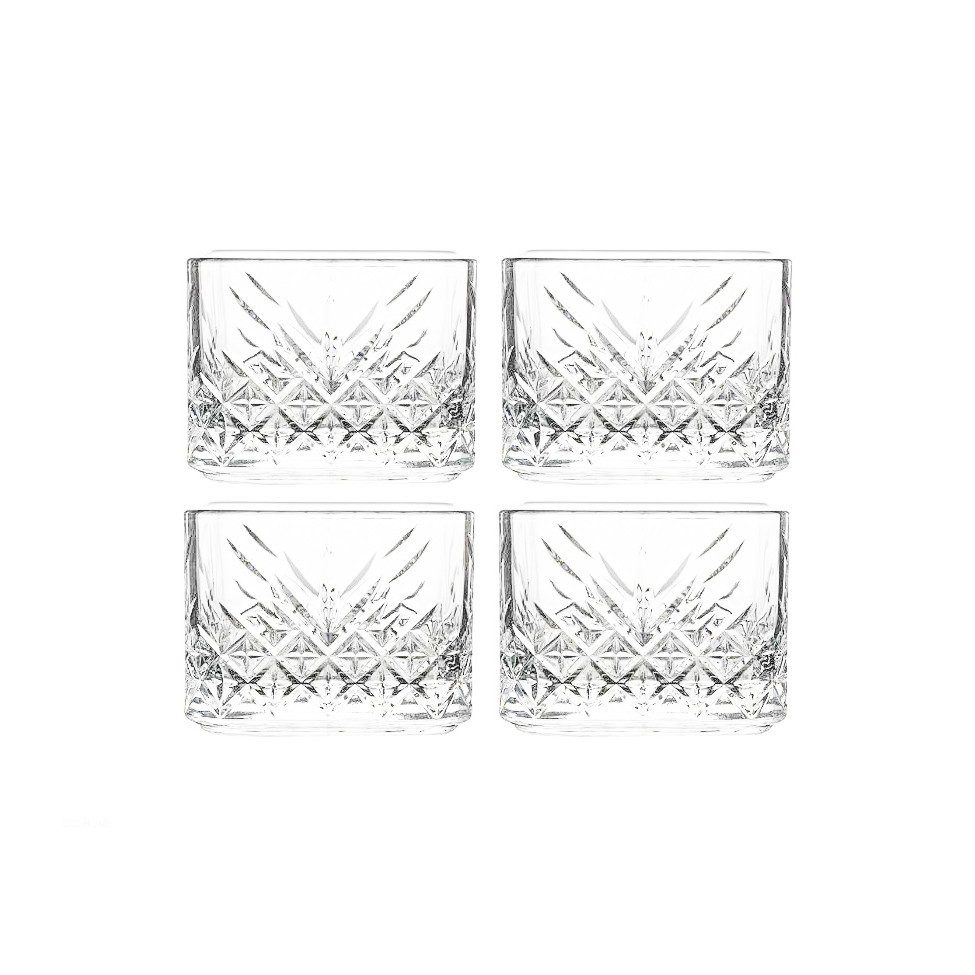 Pasabahce Snackschale Timeless 4er Schalen Set aus Glas, Snackschalen, Dessertschale, (4-tlg)
