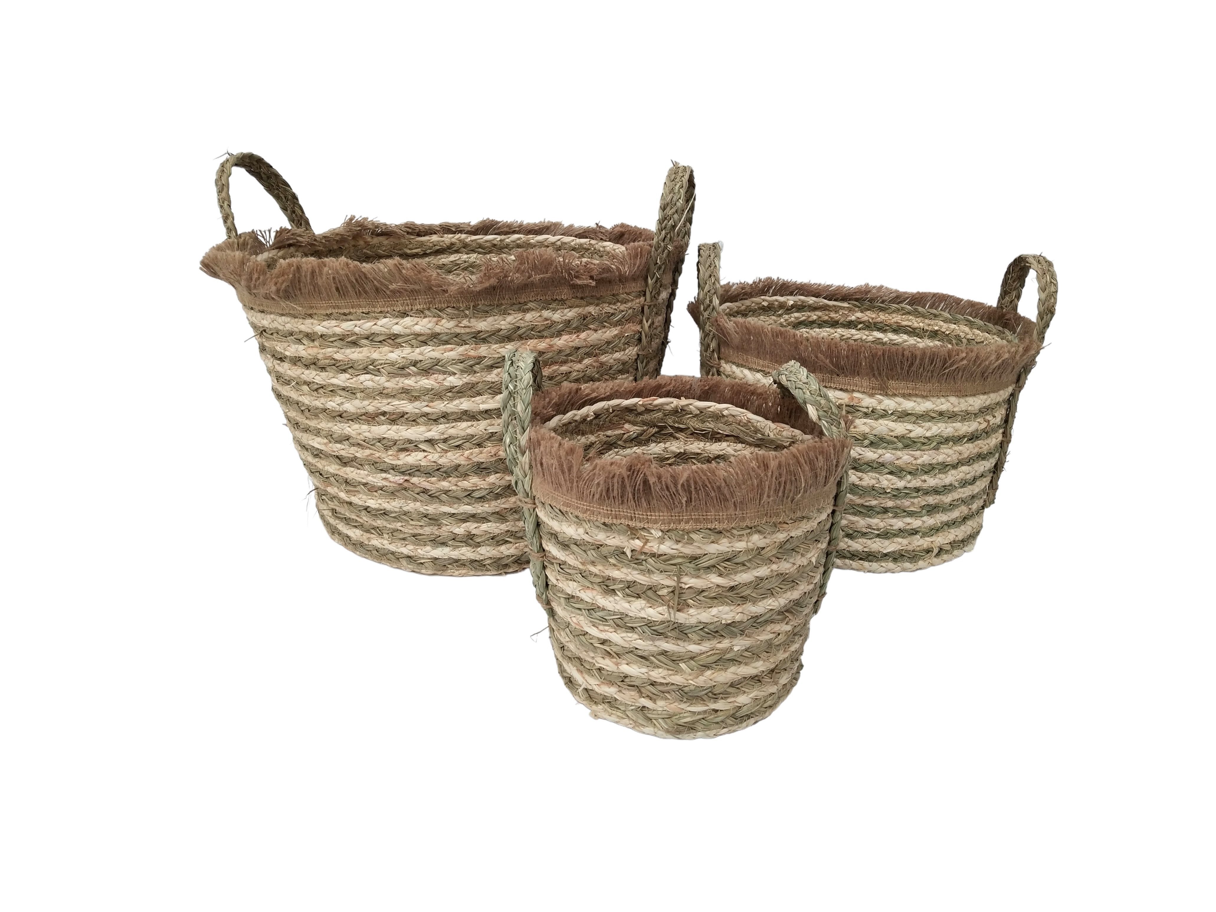 trendfleur Dekokorb Korb-Set Mediterran
