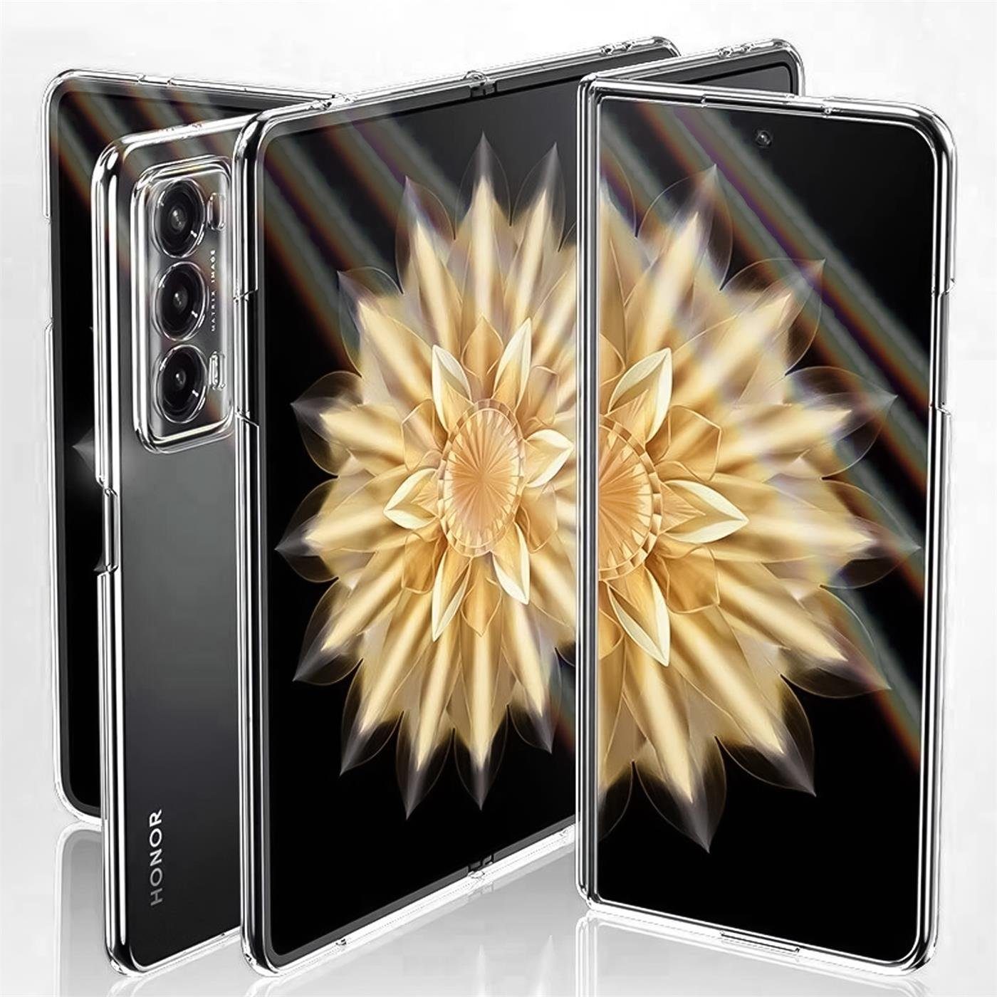 CoolGadget Handyhülle Transparent Ultra Slim Case für Honor Magic V2 7,92 Zoll, Silikon Hülle Dünne Schutzhülle für Magic V2 Hülle