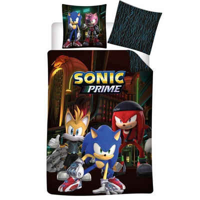 Bettwäsche Sonic Prime Tails Kinder Mikrofaser Bettwäsche 2tlg Set, Sonic The Hedgehog, 2 teilig, Bettdeckenbezug: 140x200 cm Kissenbezug: 63x63 cm
