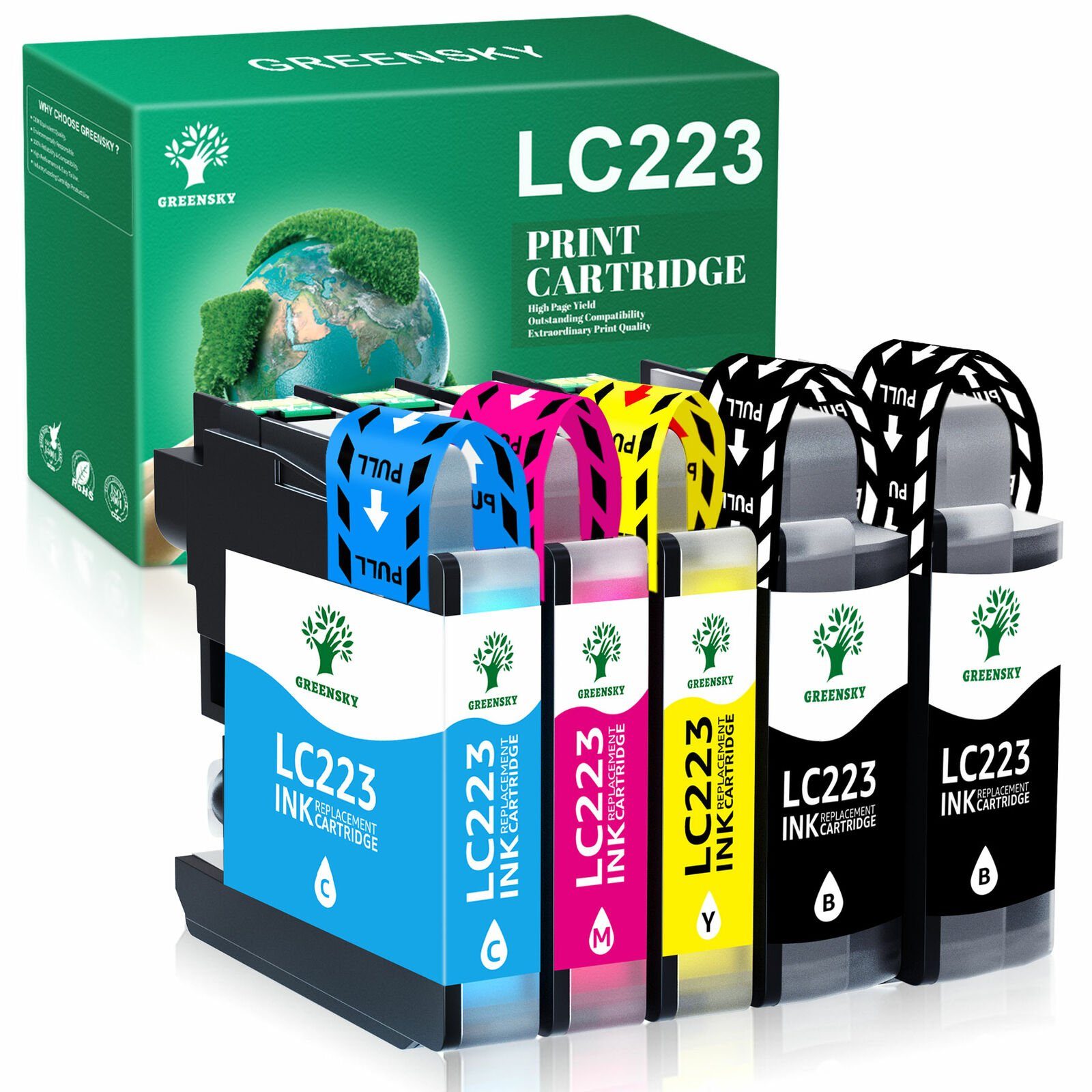 Lc223 Ink Cartridge Lc 223 Xl Compatible For Brother Dcp-j562dw Dcp-j4120dw  Mfc-j480dw Mfc-j680dw Mfc-j880dw Mfc-j4620dw