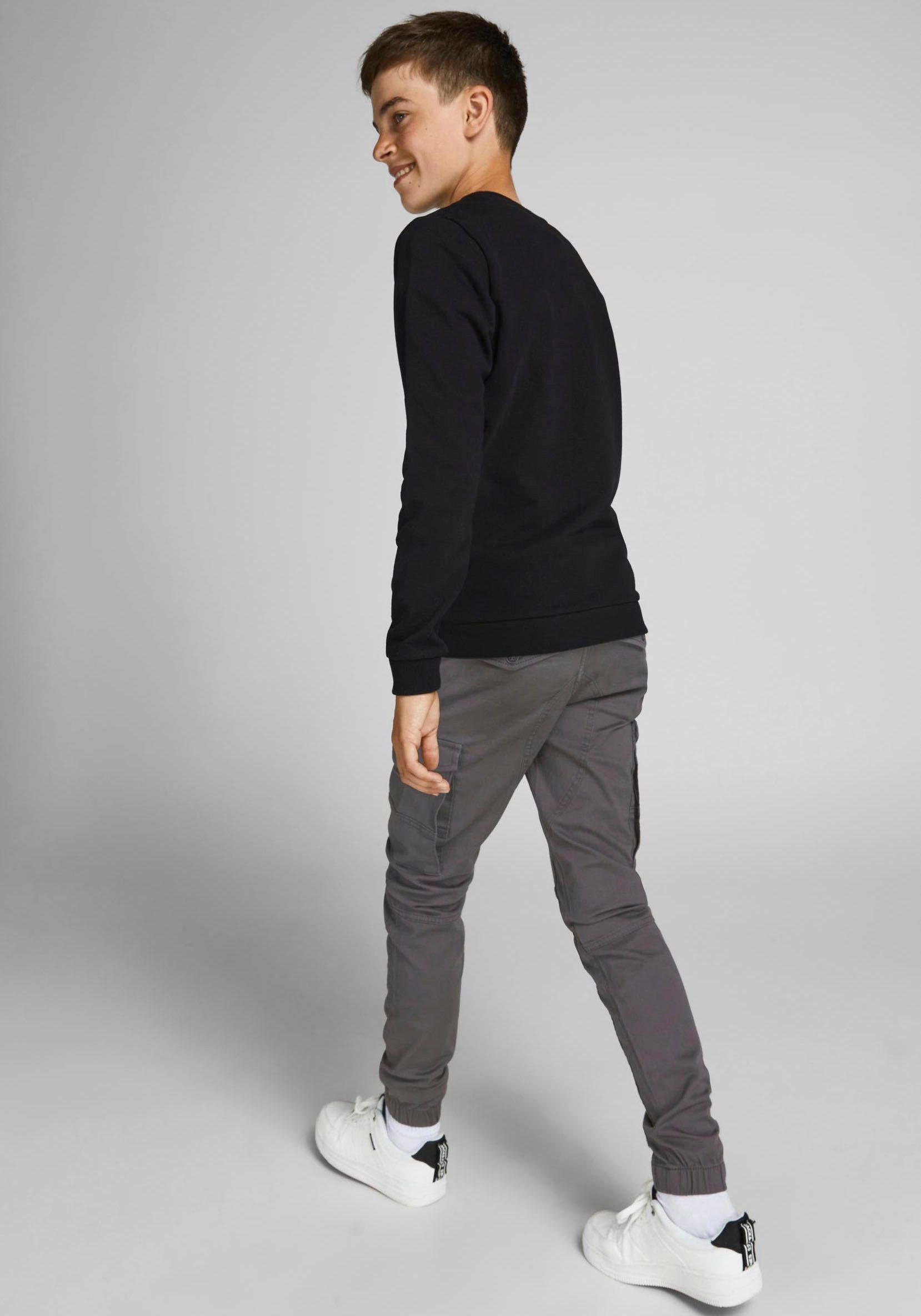 Jack & Jones Junior Cargohose JPSTPAUL JJFLAKE 542 ASPHALT NOOS JNR