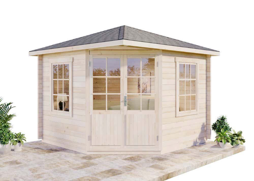 Alpholz Gartenhaus 5-Eck Monica mit Boden, günstig online kaufen