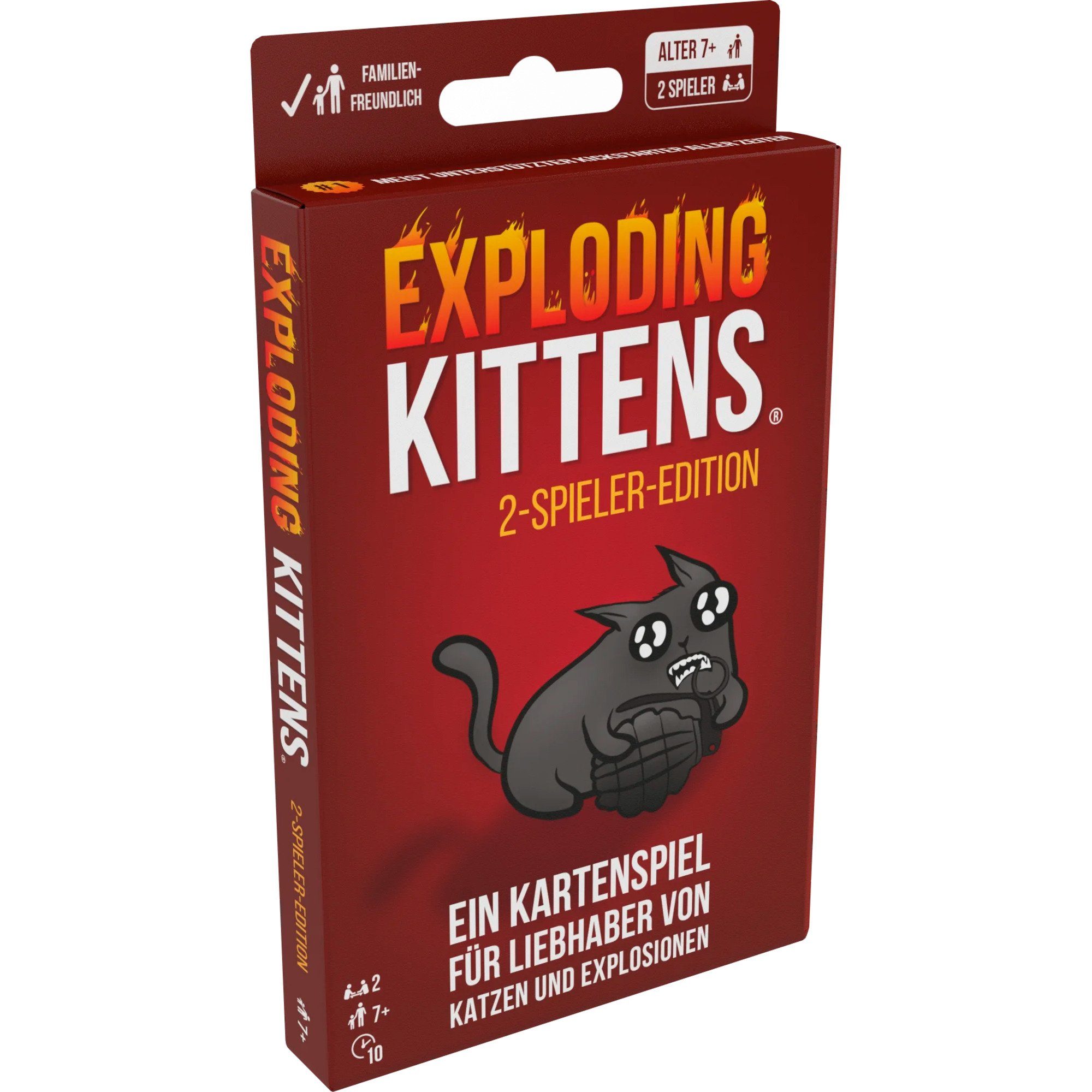 Asmodee Spiel Asmodee Exploding Kittens - 2-Spieler-Edition