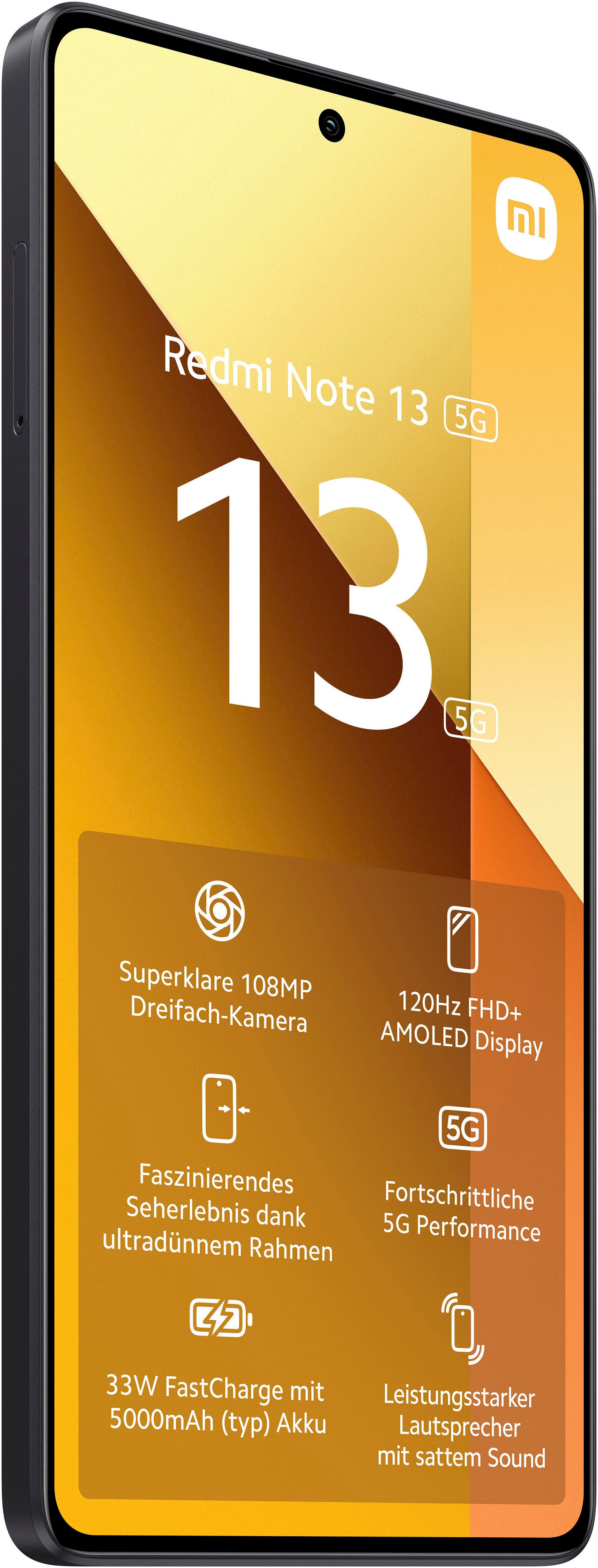 Xiaomi Redmi Note 13 8+256GB Smartphone (16,94 cm/6,67 Zoll, 256 GB Speicherplatz, 108 MP Kamera)