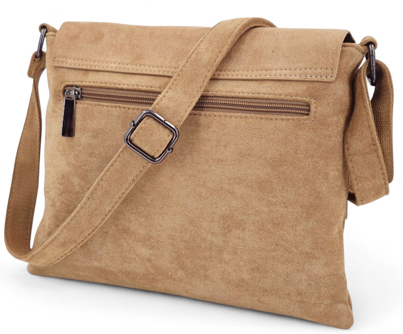 styleBREAKER Schultertasche Samtige Schultertasche (1-tlg)