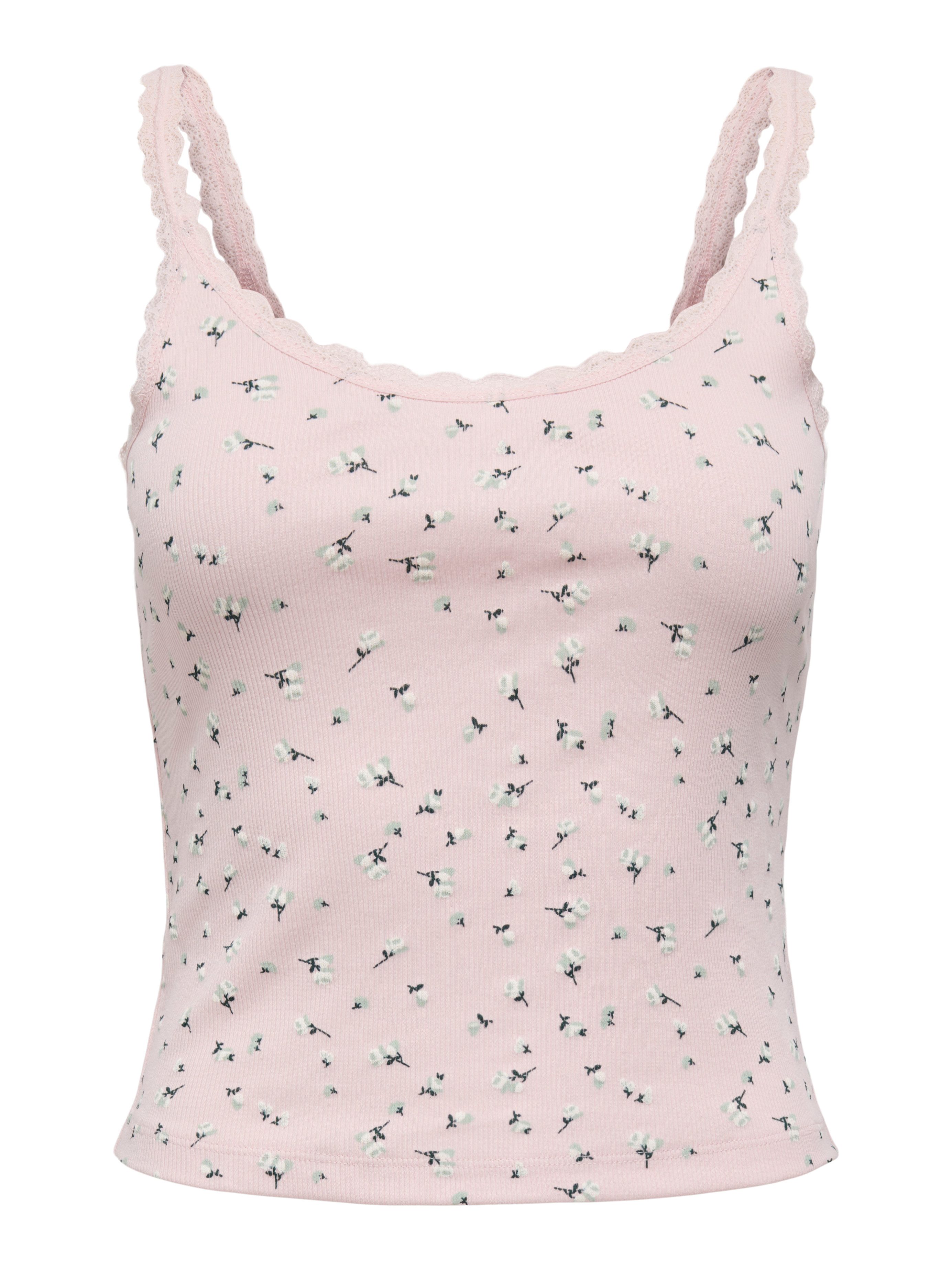 ONLY Trägertop ONLFENJA LACE TANK TOP BOX JRS Baumwollmischung, Stretch, regular fit