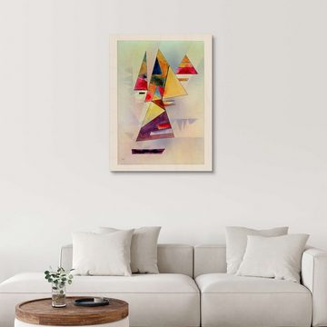 Posterlounge Holzbild Wassily Kandinsky, Komposition, 1930, Badezimmer Maritim Malerei