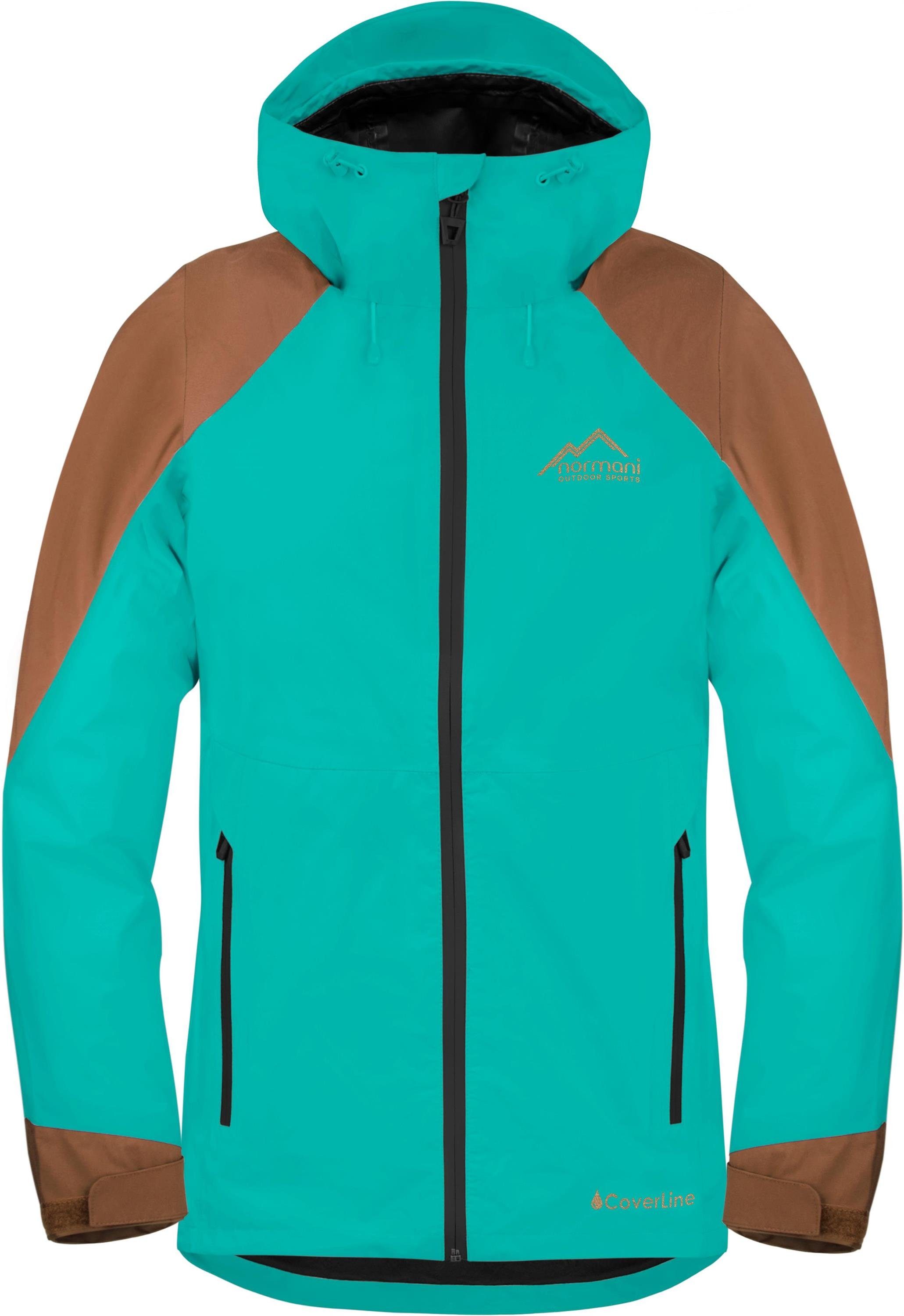 normani Regenjacke Herren Regenjacke Cardiff leichte, atmungsaktive Outdoorjacke mit Kapuze - Wassersäule: 20000 mm