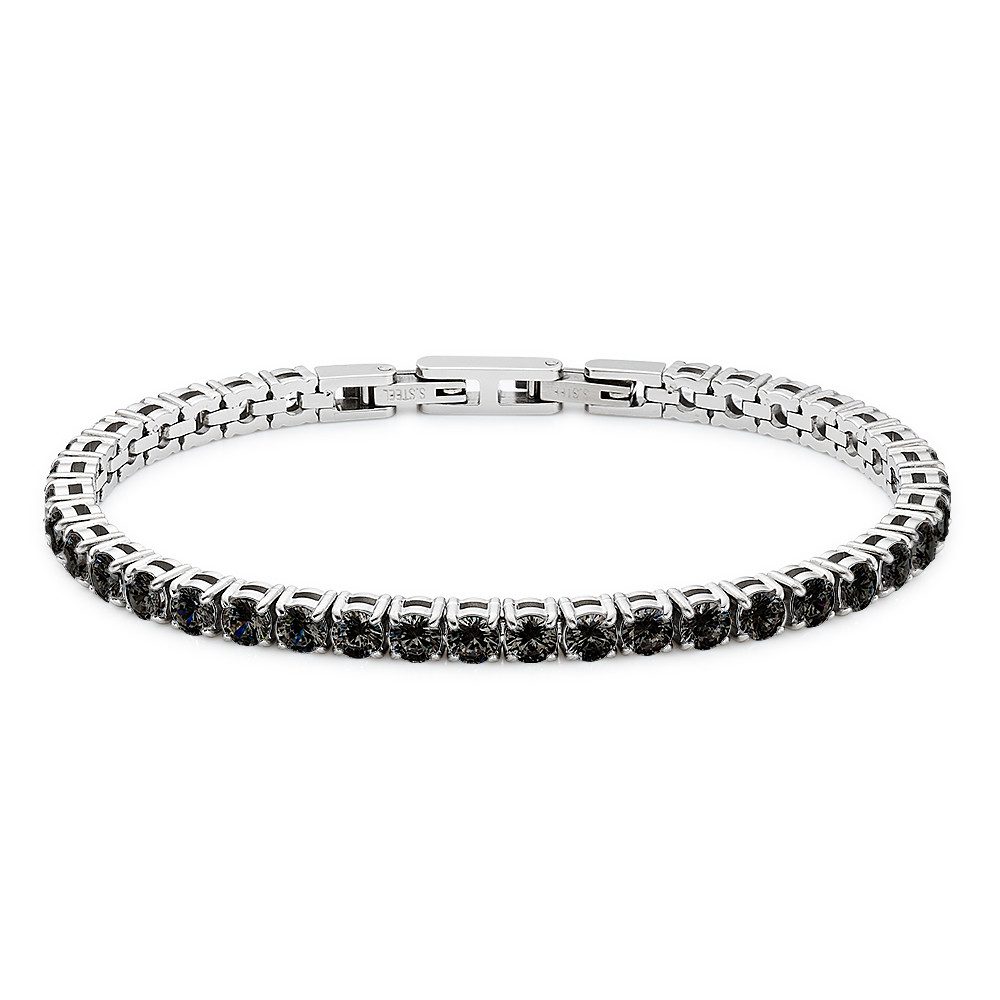 Bruno Banani Tennisarmband Schmuck Geschenk Edelstahlarmband, mit Zirkonia (synth)