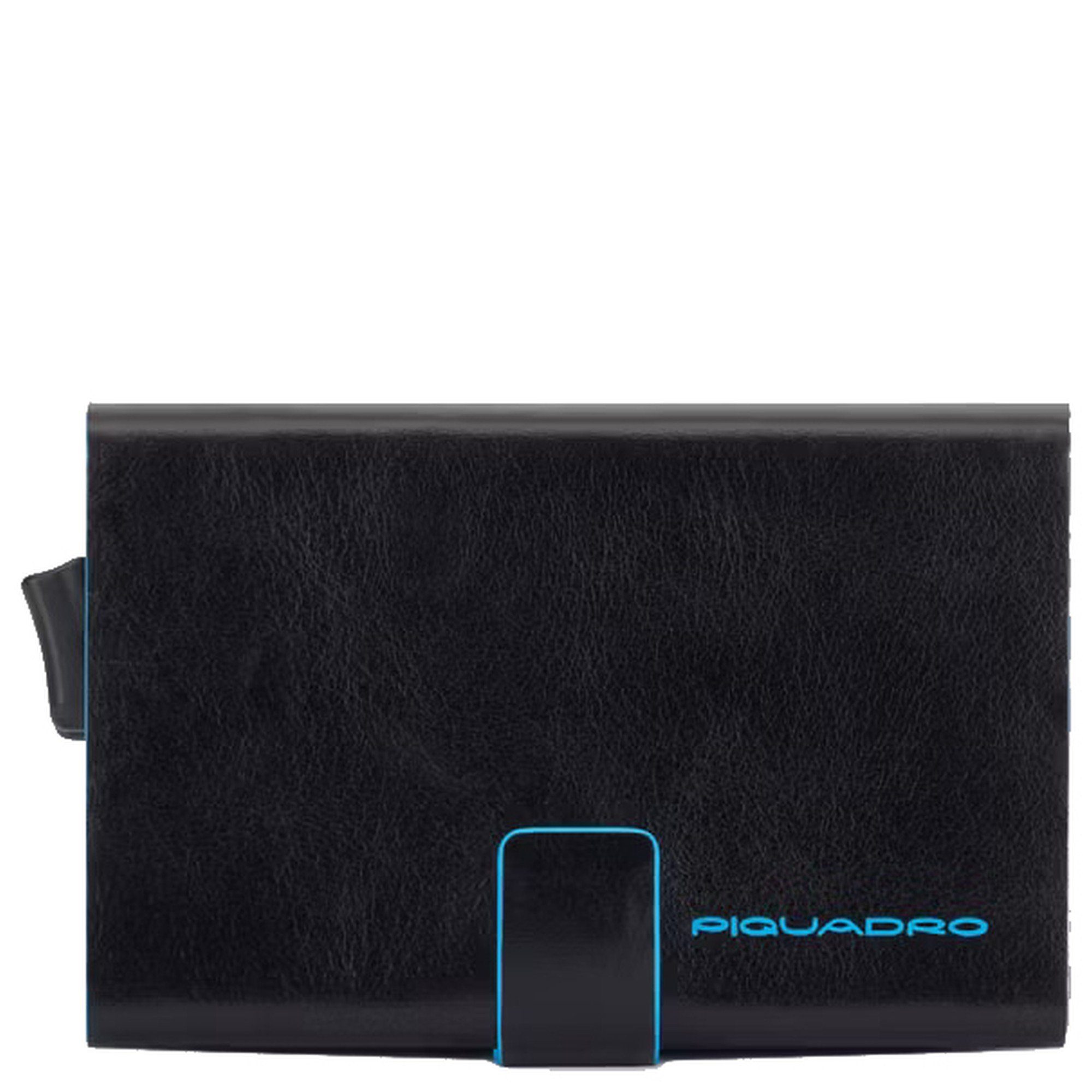 Piquadro Geldbörse Blue Square - RFID cm (1-tlg) Kreditkartenetui black 10cc 10