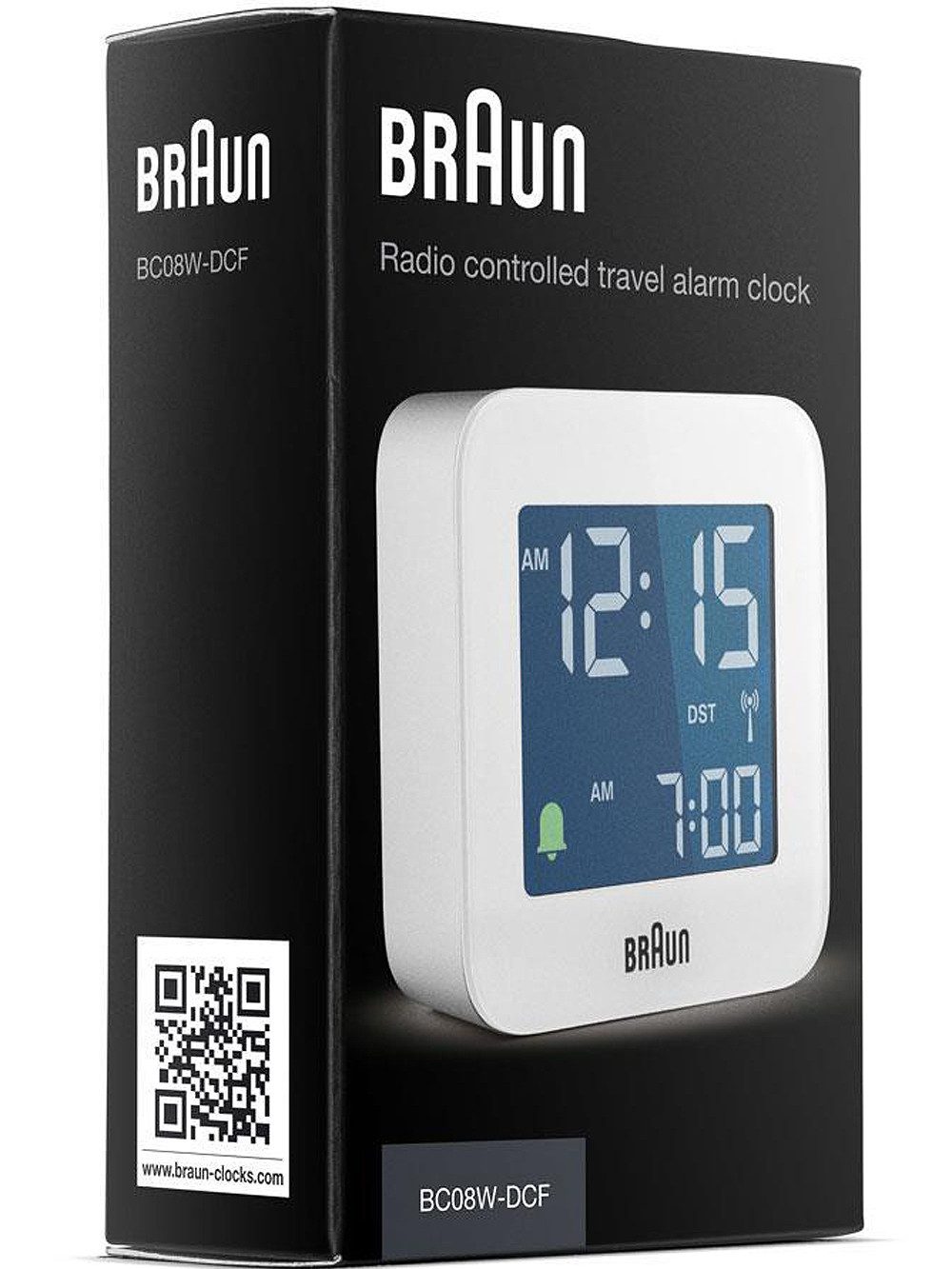 Braun Wecker Braun BC08W-DCF digitaler Funkwecker Crescendo-Alarm,Schlummerfunktion