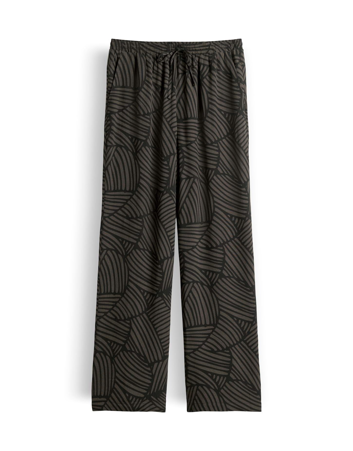 OPUS Stoffhose Marou botanical aus Webware mit Crepe Optik Mit Eingrifftaschen für praktische Alltagslooks