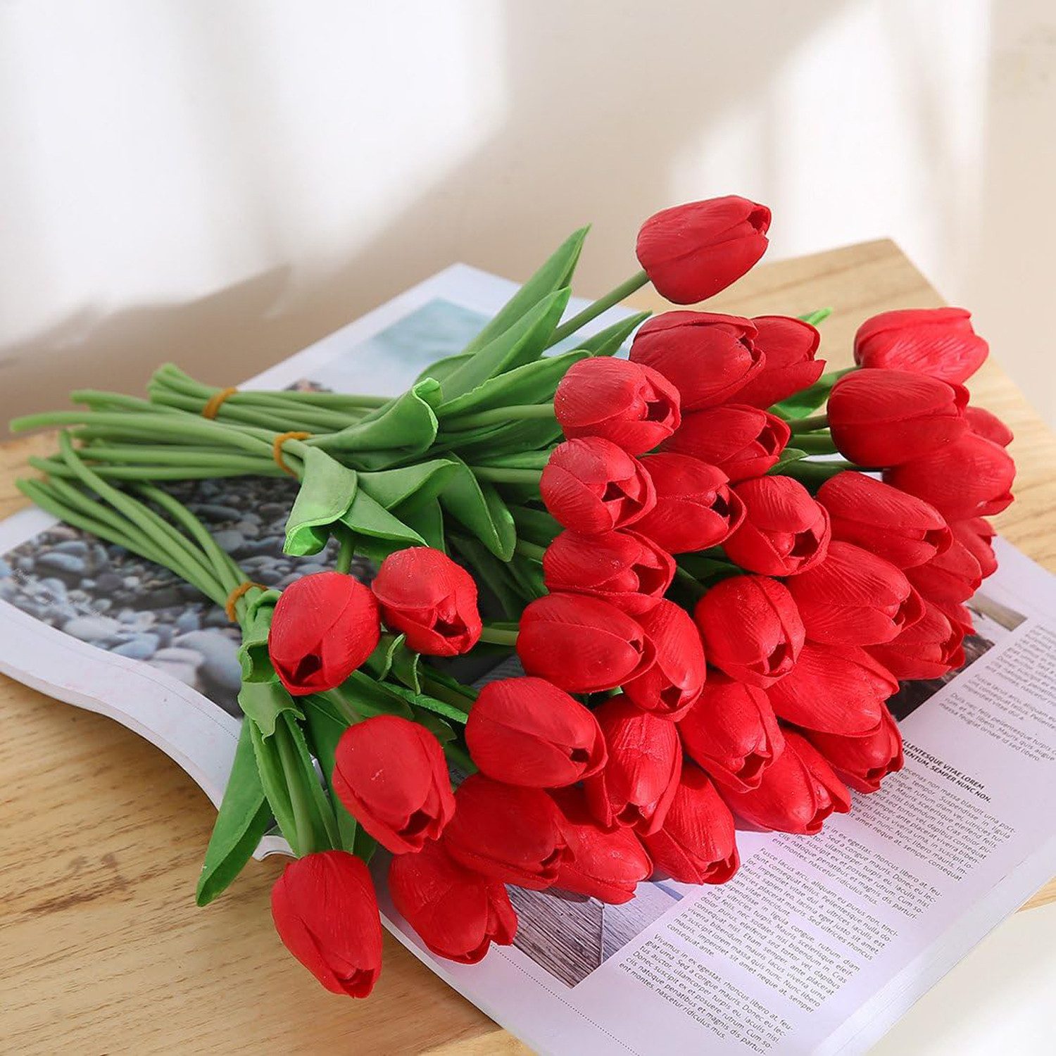Kunstblume 10 Stück Künstliche Tulpe Blume günstig online kaufen
