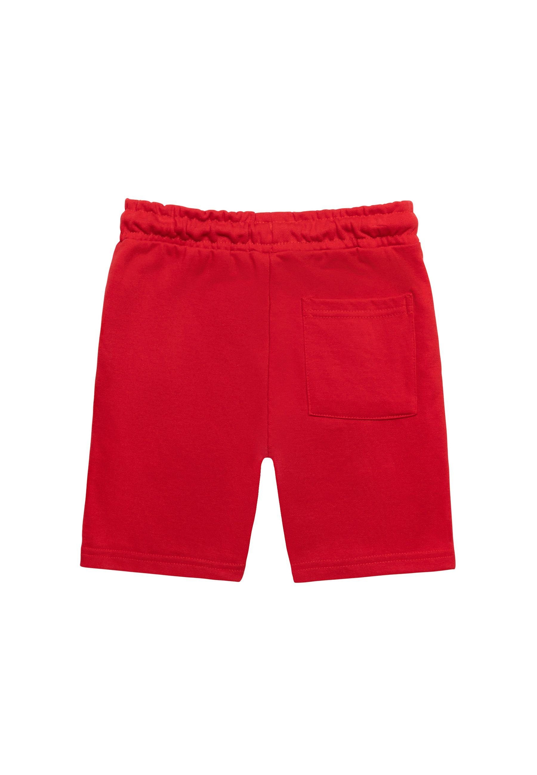 Aufschrift (1y-14y) mit MINOTI Rot Sweatshorts Shorts