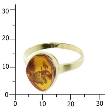 OSTSEE-SCHMUCK Goldring - Ulma - Gold 333/000 - Bernstein (1-tlg)