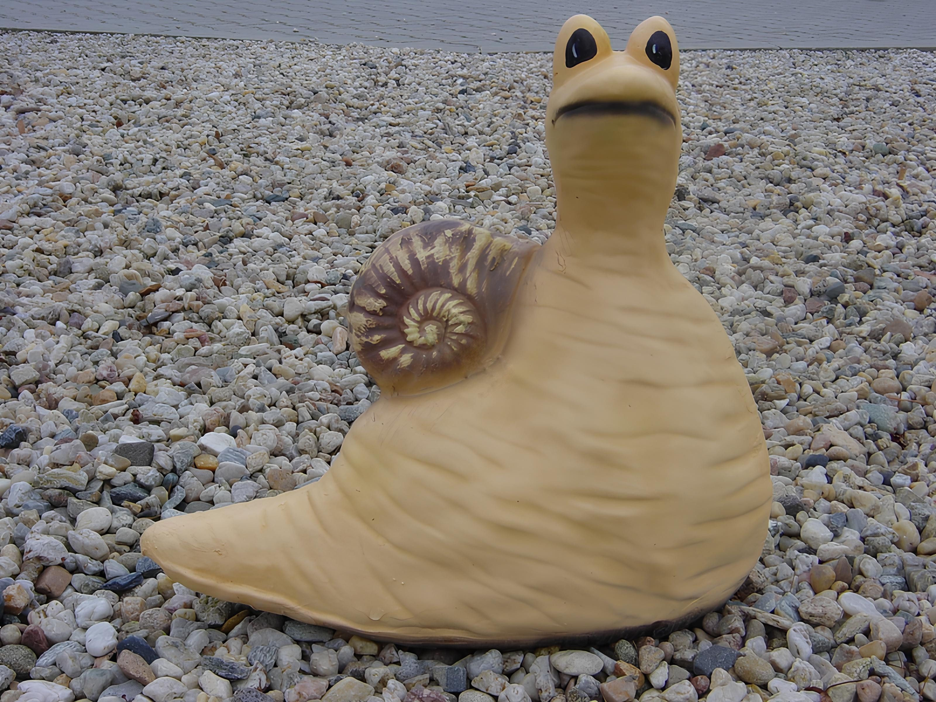 Xlmoebel Dekofigur Design Schnecke aus hochwertigem Material für den Garten (Schnecke Material: Kunststoff/Acryl 33 cm), Hergestellt in Europa