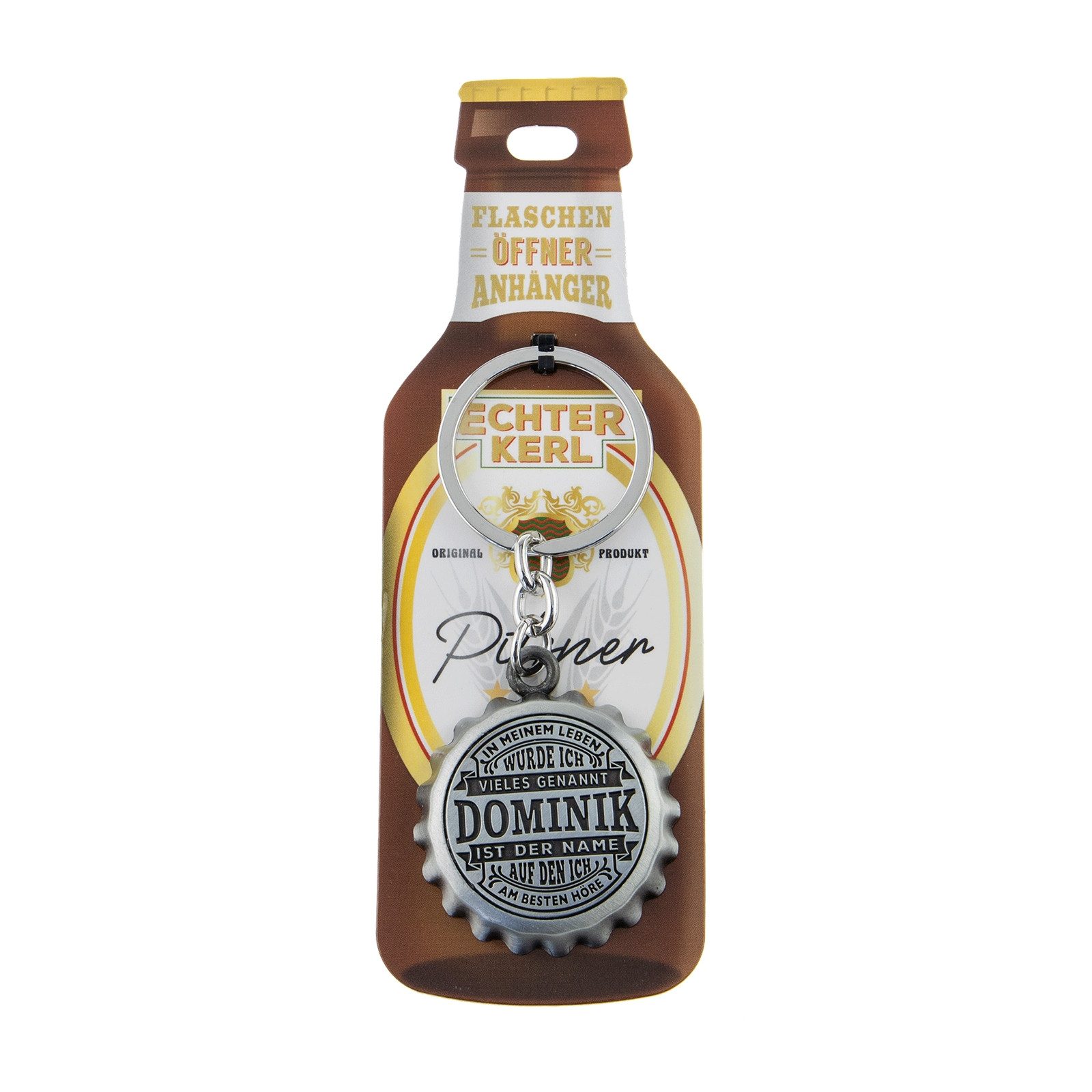 HTI-Living Flaschenöffner Echter Kerl Flaschenöffner Dominik (Stück, 1-tlg., 1 Flaschenöffner), Geschenkidee