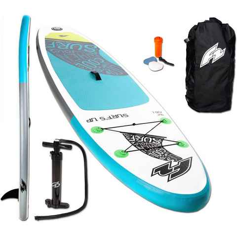 F2 Inflatable SUP-Board F2 Surf's Up Kids, (4 tlg), ohne Paddel