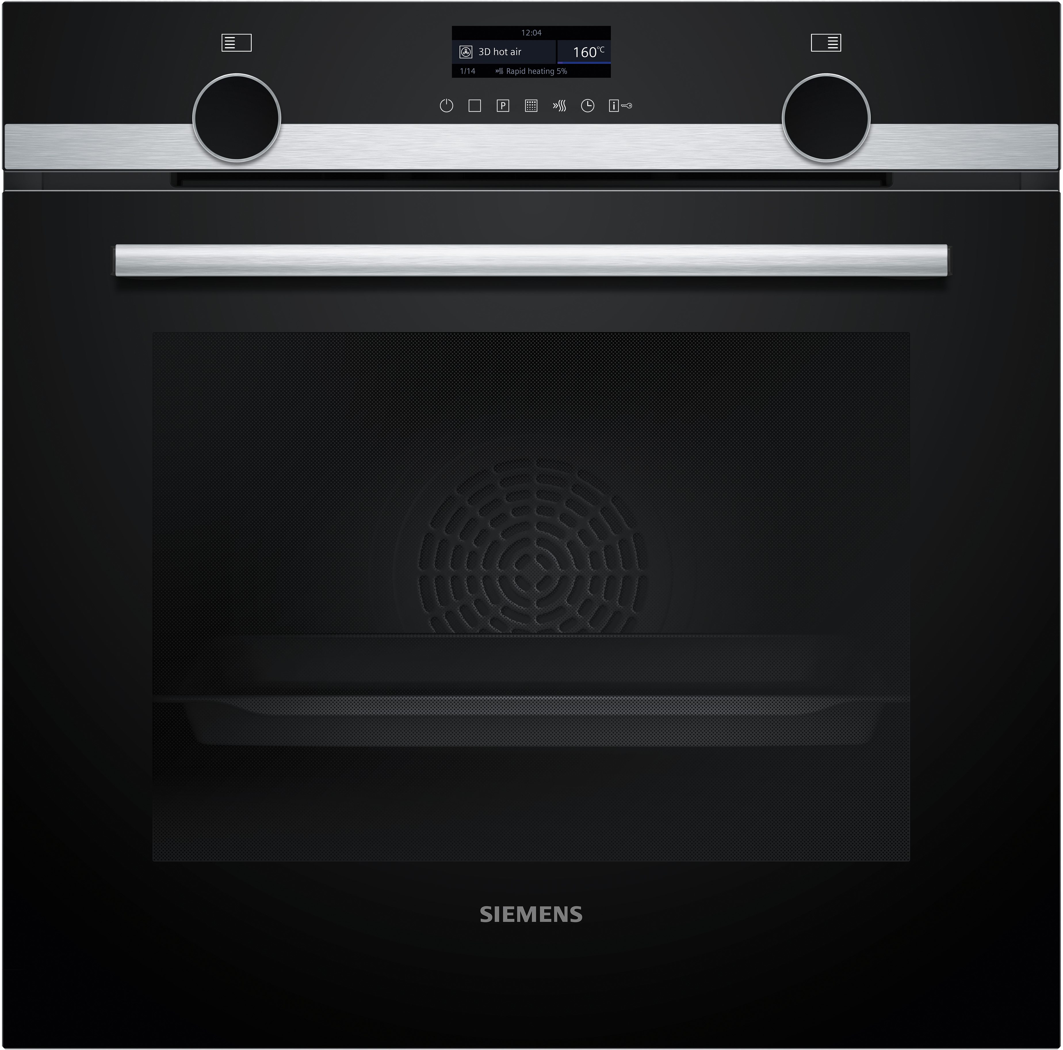 SIEMENS Pyrolyse Backofen iQ500 HB579GBR3, mit Teleskopauszug nachrüstbar, Pyrolyse-Selbstreinigung, Gesund snacken mit airFry & mühelose activeClean® Reinigung