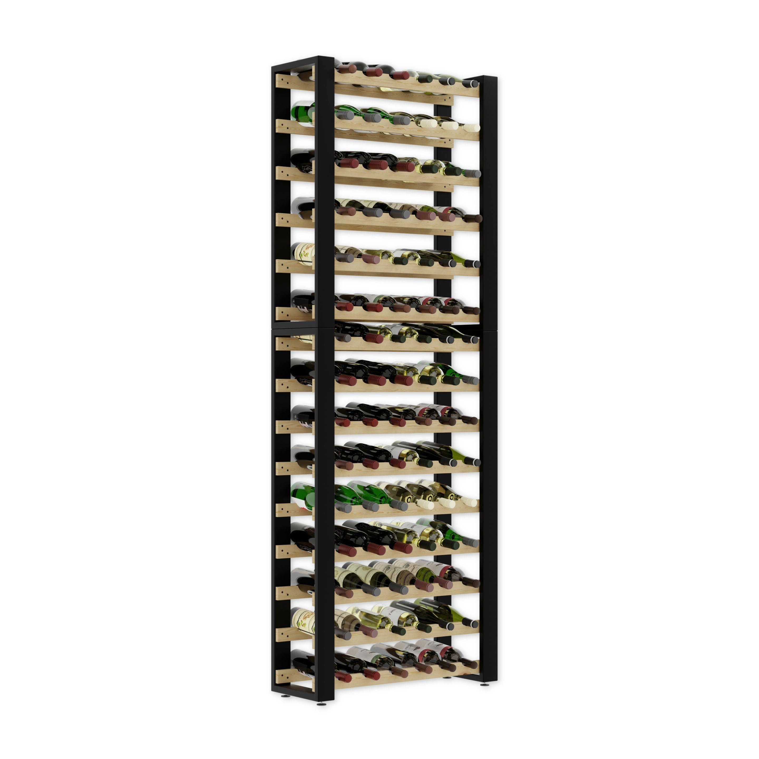 Lenmar Weinregal LOFT Weinregal aus Holz,Flaschenregal,Kellerregal,Regale,W günstig online kaufen